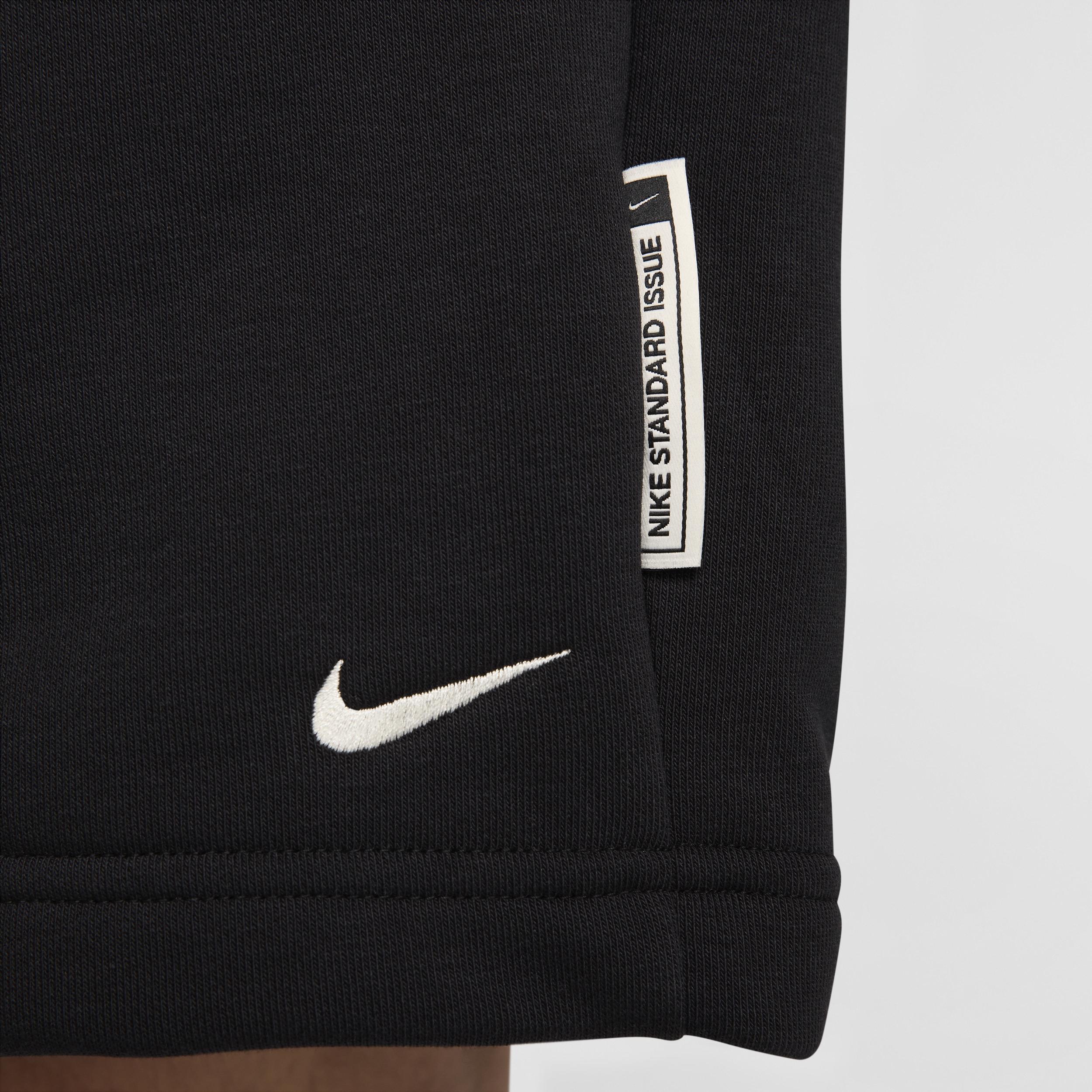 Nike Mens Standard Issue 8 Dri-FIT Fleece Basketball Shorts | FZ0216-010 Product Image