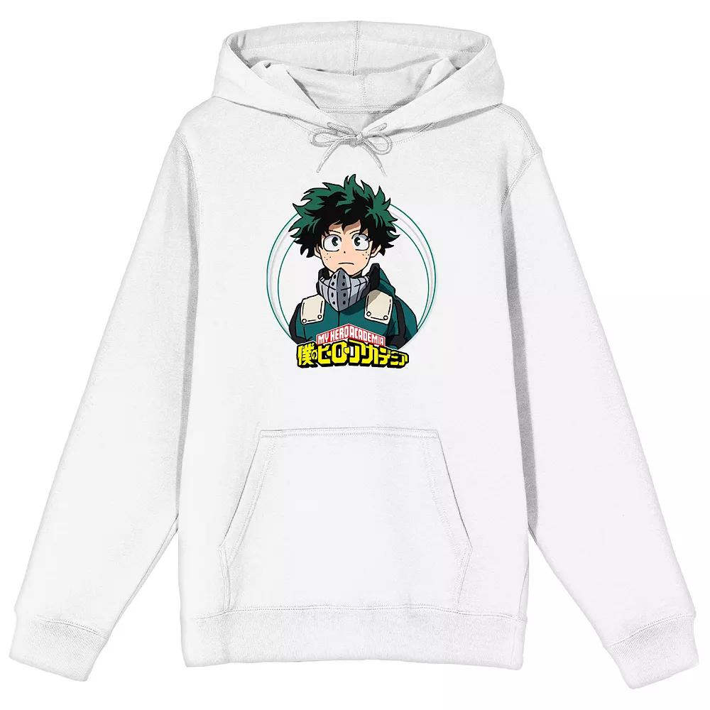 Men's My Hero Academia Izuku Manga Graphic Hoodie, Size: Large, White Product Image