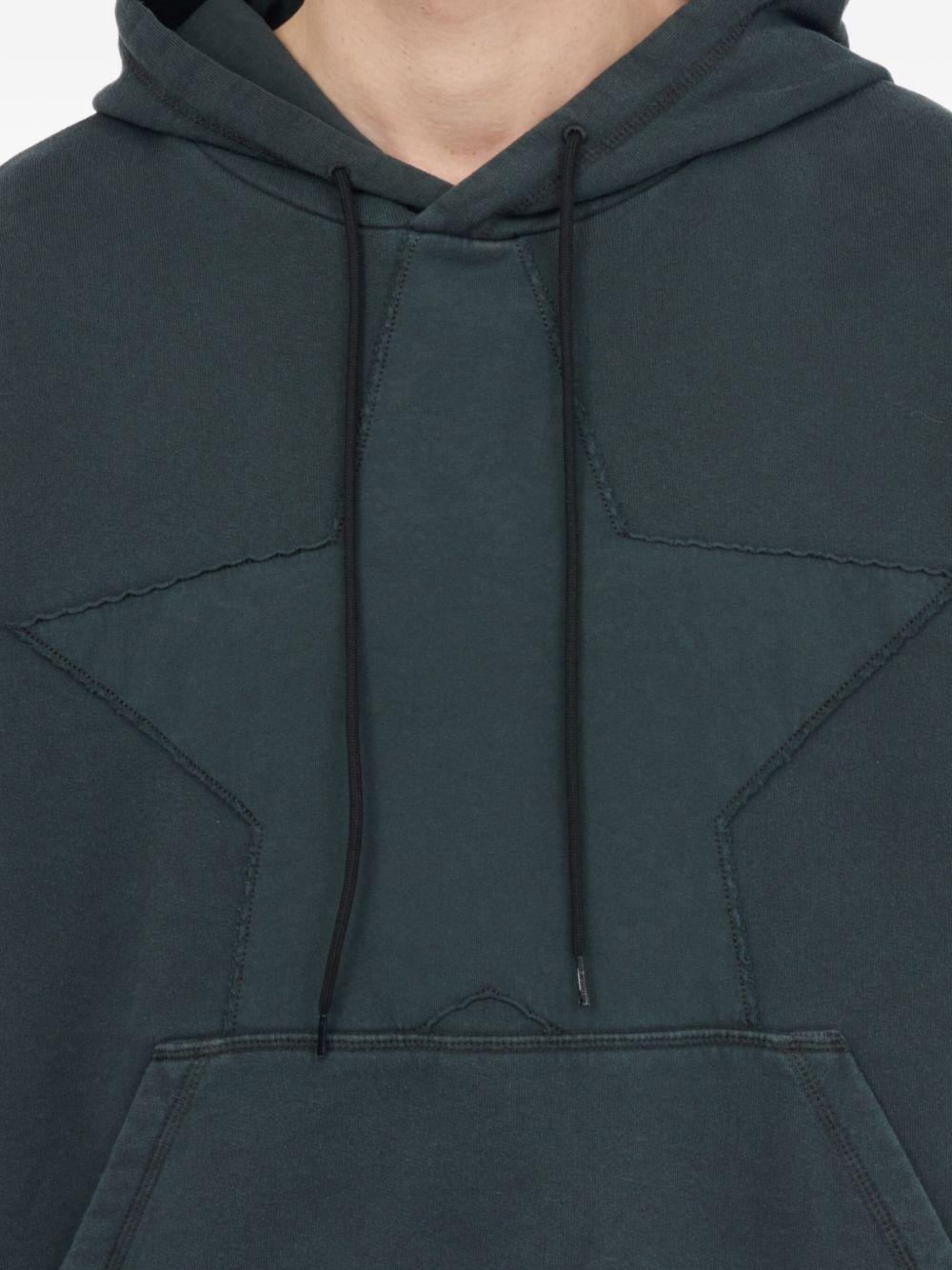 star-embroidered hoodie Product Image