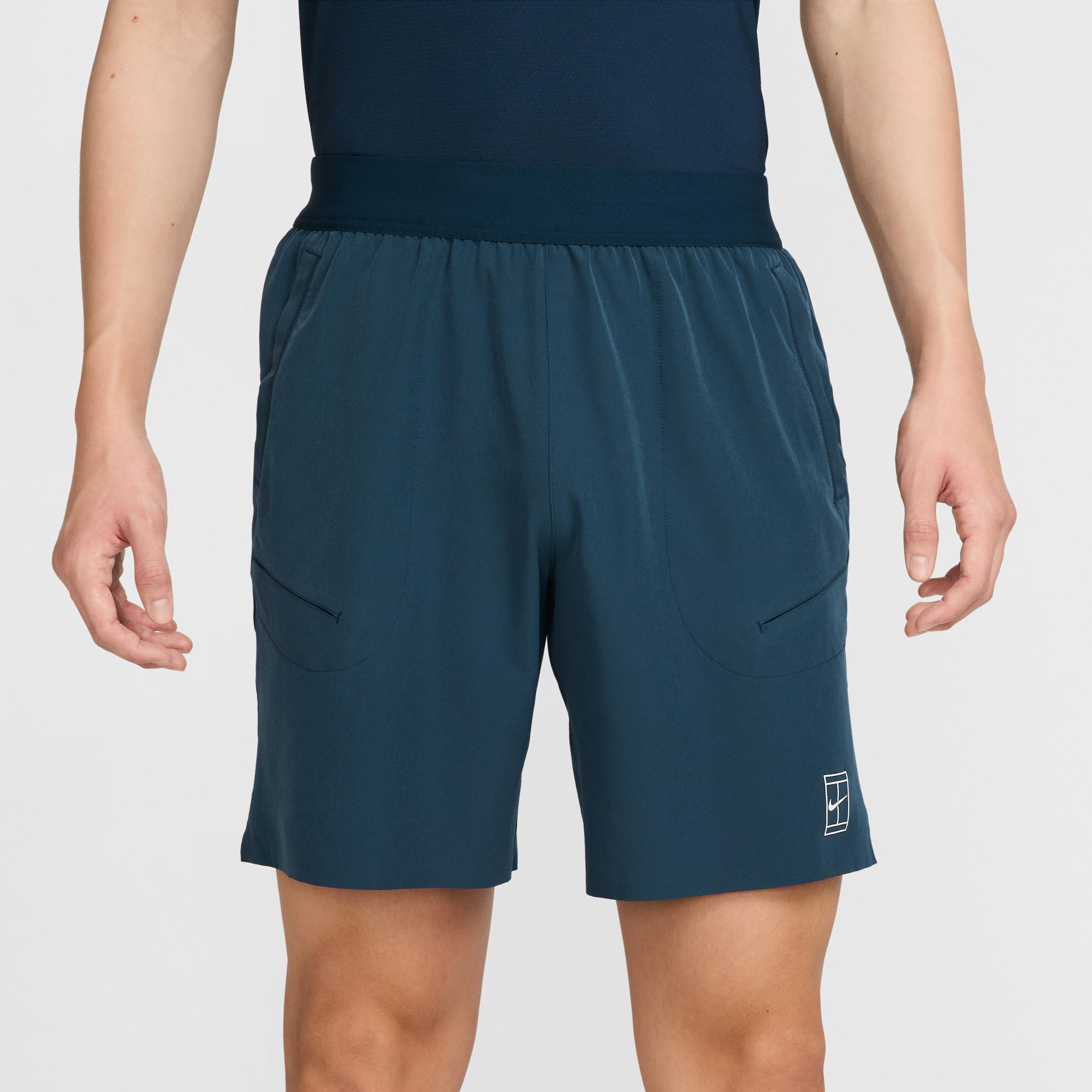 Nike Mens Court Advantage Dri-FIT 8 Tennis Shorts | FZ9322-478 Product Image