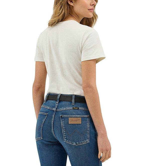 Wrangler Howdy Graphic Print Crew Neck Short Sleeve Tee Product Image