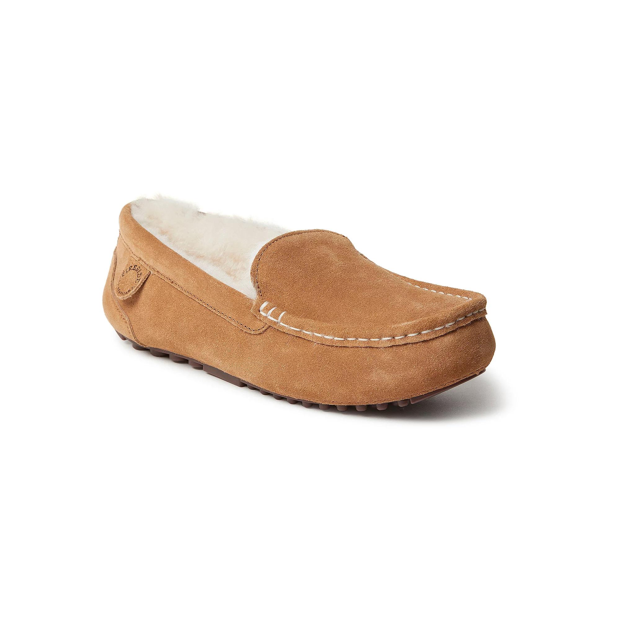Fireside By Dearfoams Mel Wool-Lined Women's Moccasin Slippers,  Product Image