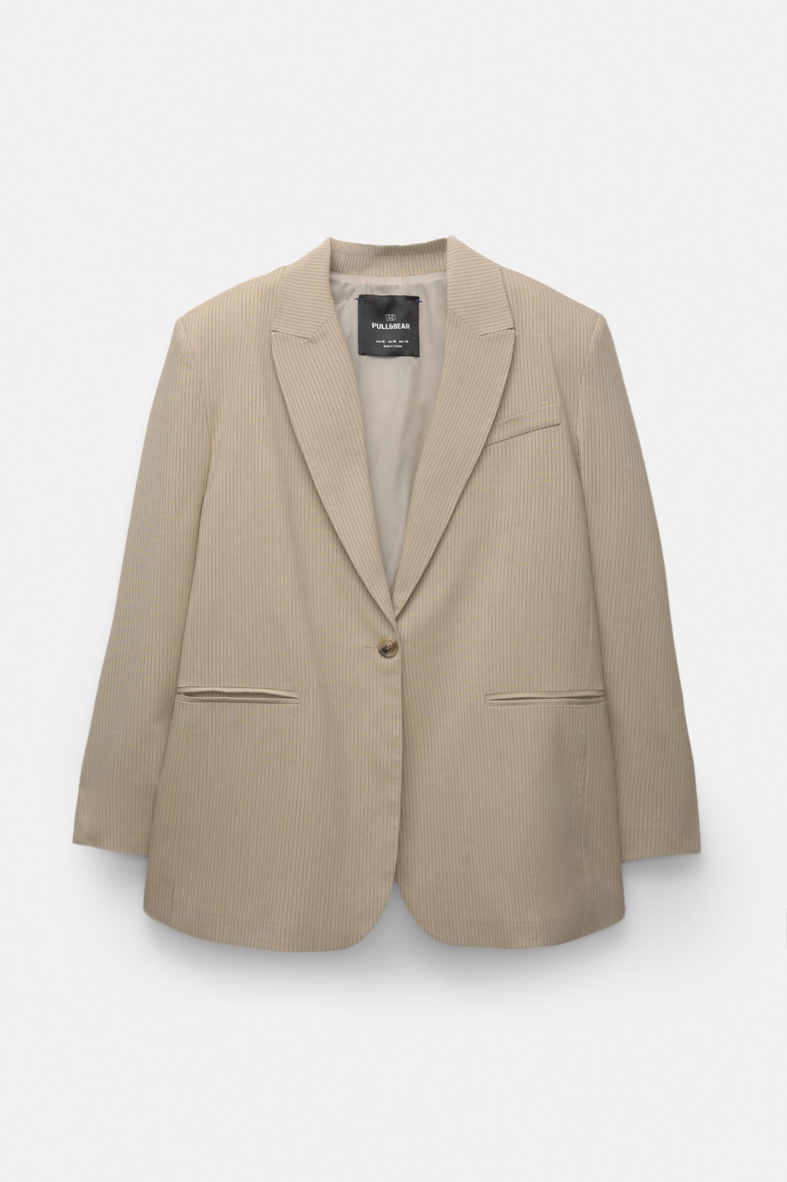 Asymmetric open back blazer Product Image