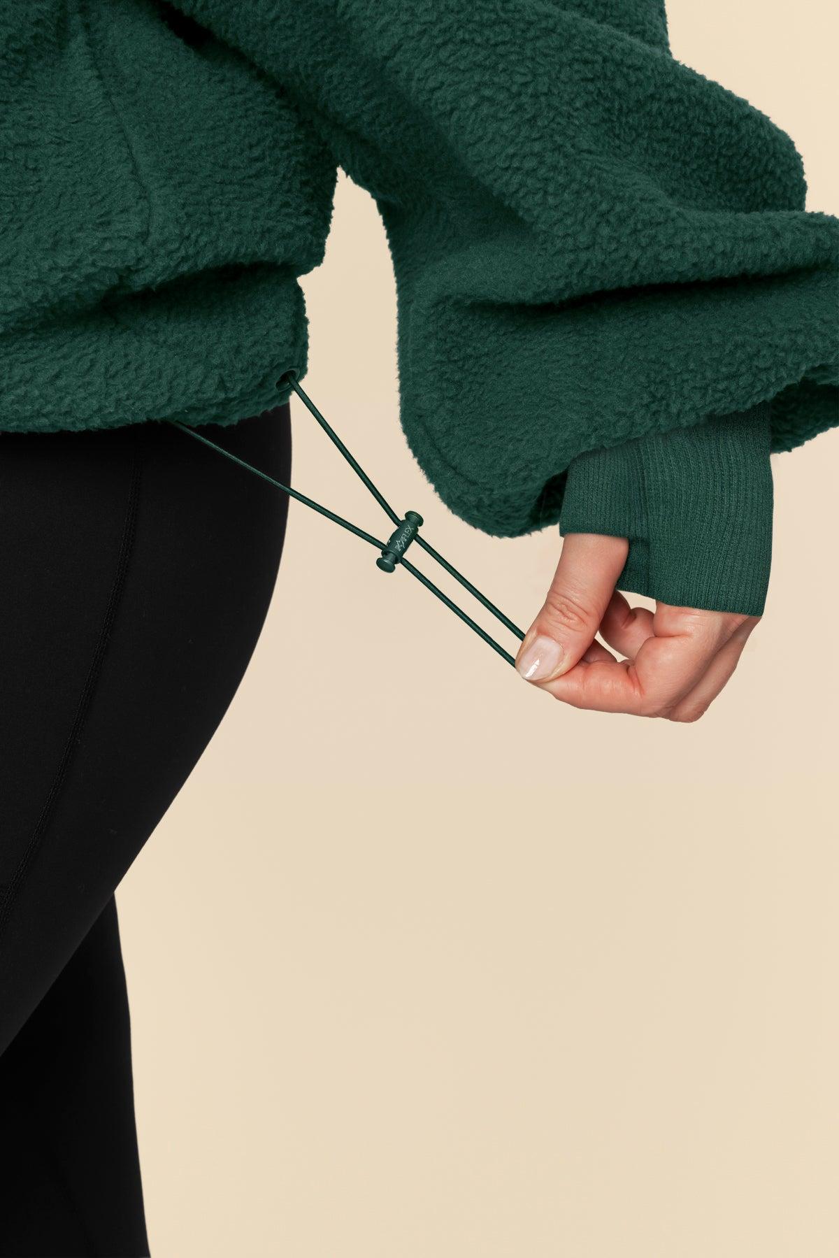 Big Hug Fleece Half Zip Sweater - Pine Product Image