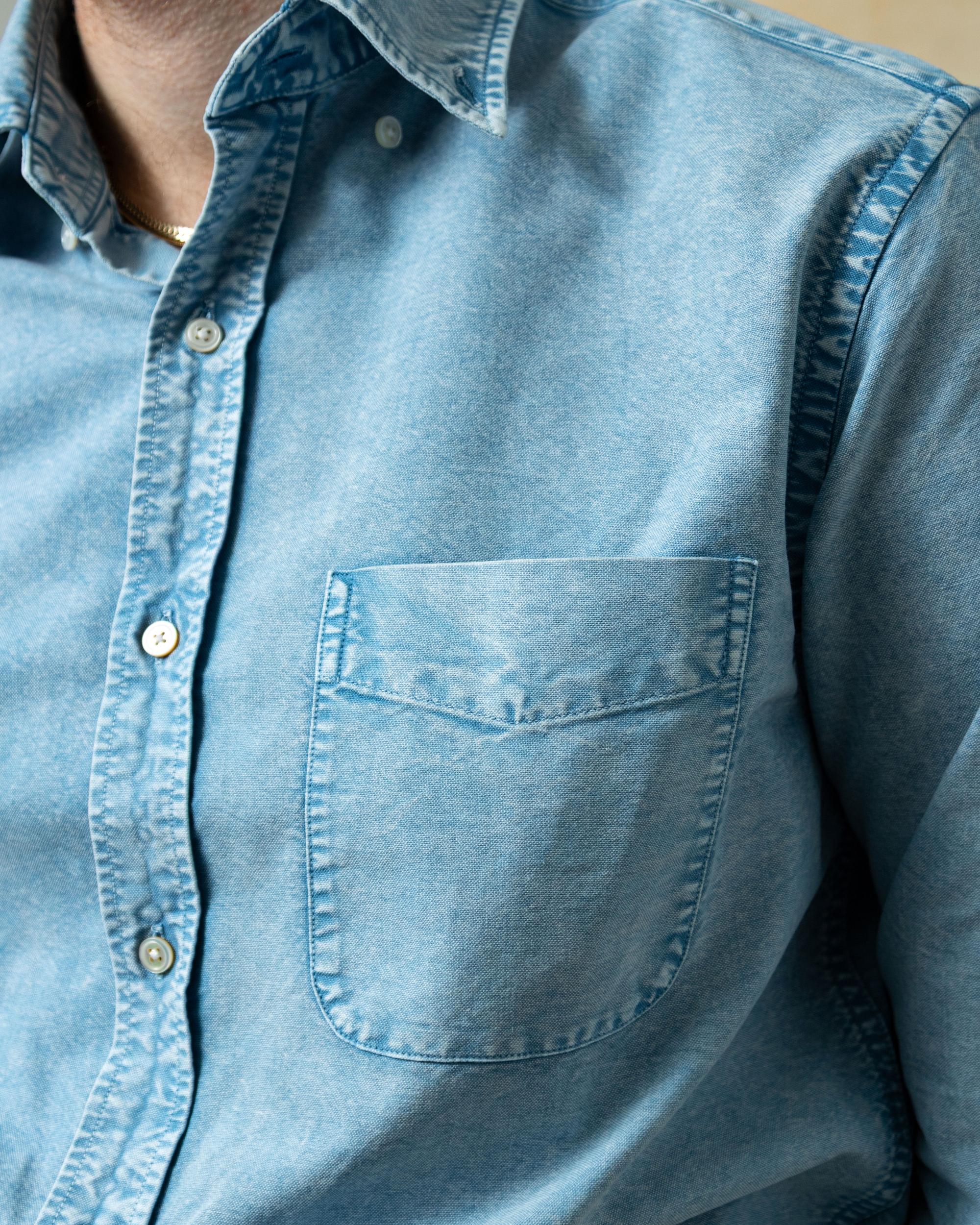 Garment Dyed Oxford Shirt in Mediterranean Product Image