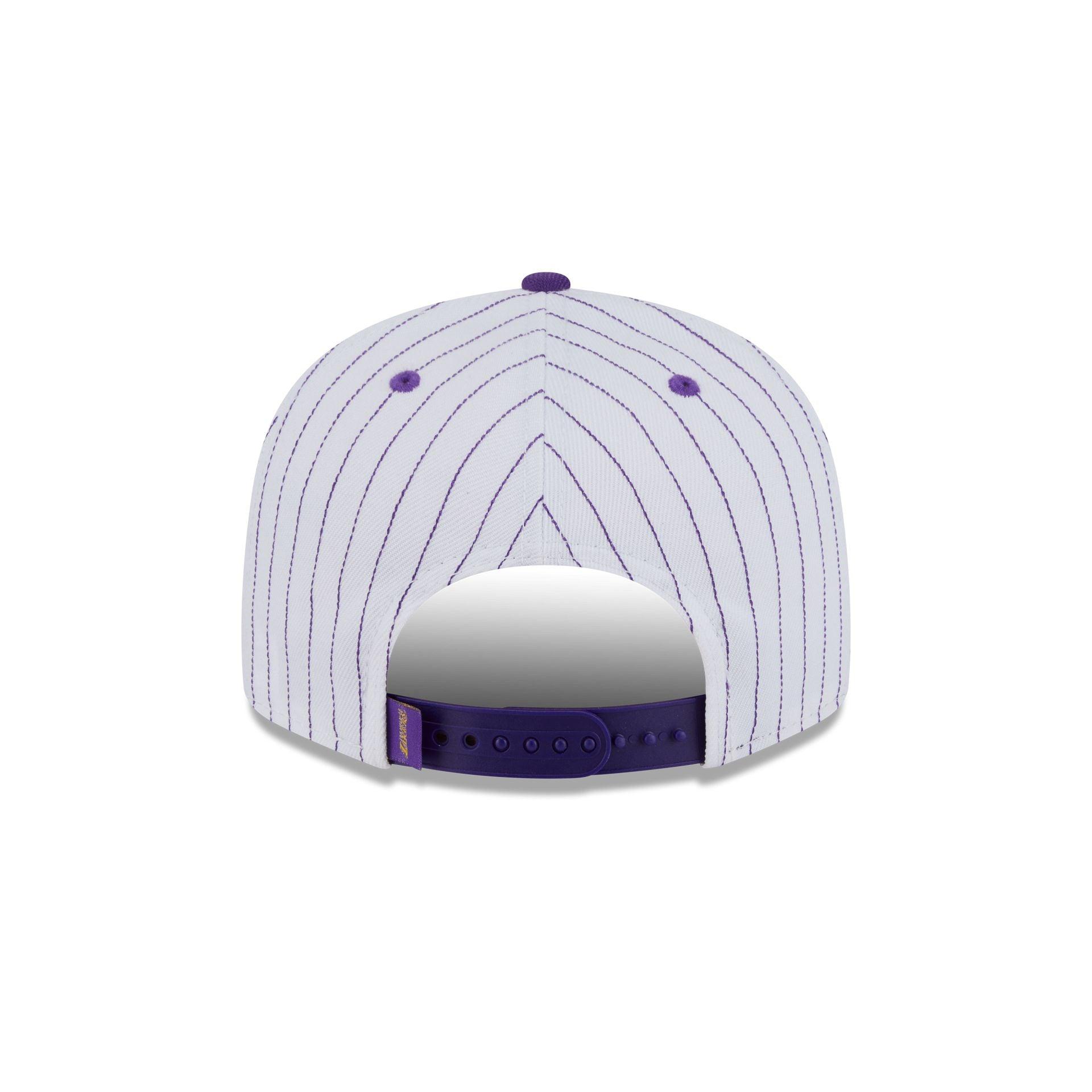 Los Angeles Lakers Deceptor Pinstripe 9FIFTY Snapback Hat Male Product Image