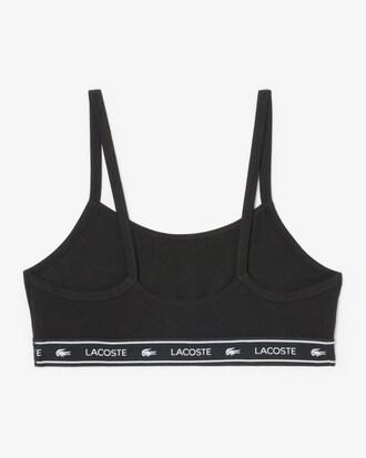 Stretch Cotton Logo Band Bralette Product Image