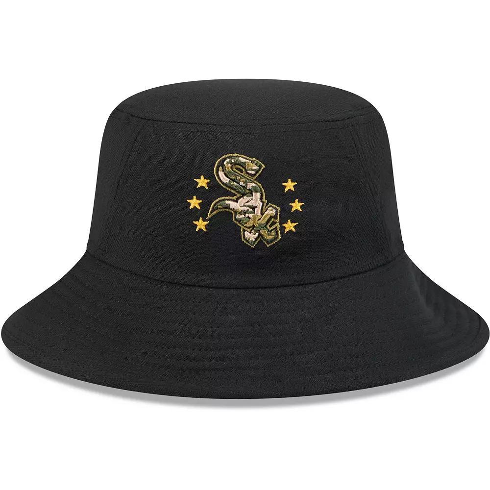 Men's New Era Black Chicago White Sox 2024 Armed Forces Day Bucket Hat Product Image