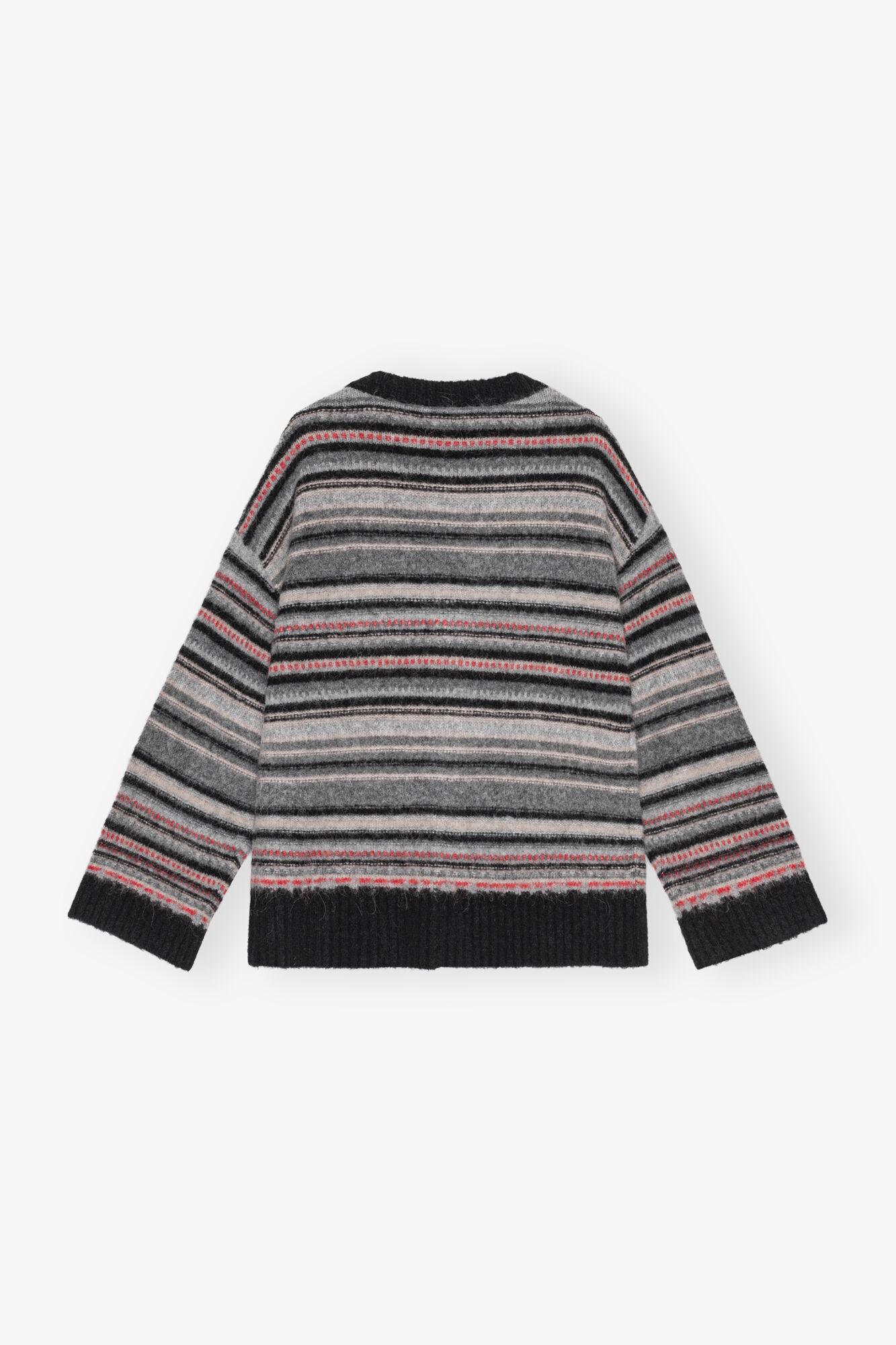 Stripe Boxy Cardigan Product Image