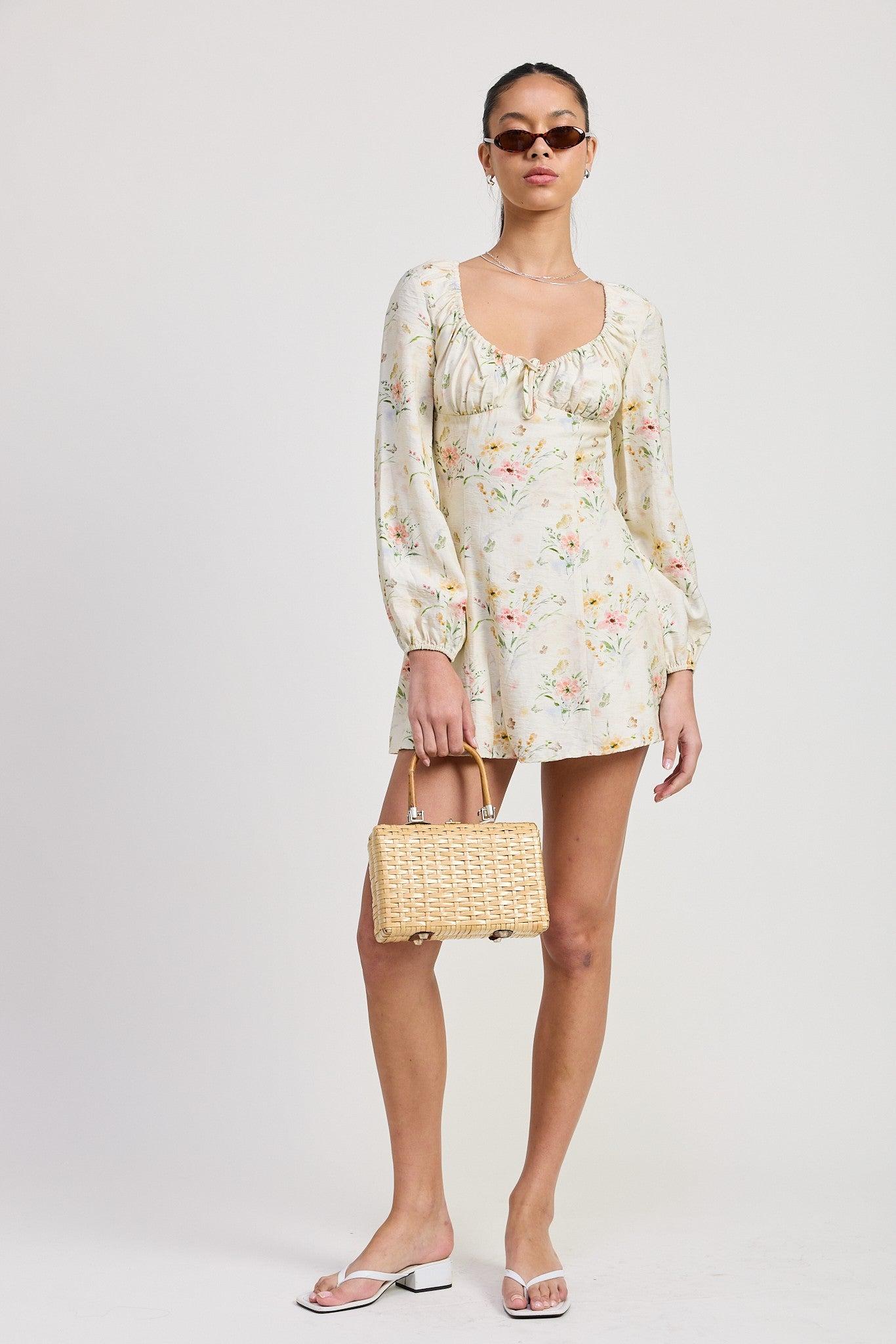 Angelica Floral Mini Dress Product Image