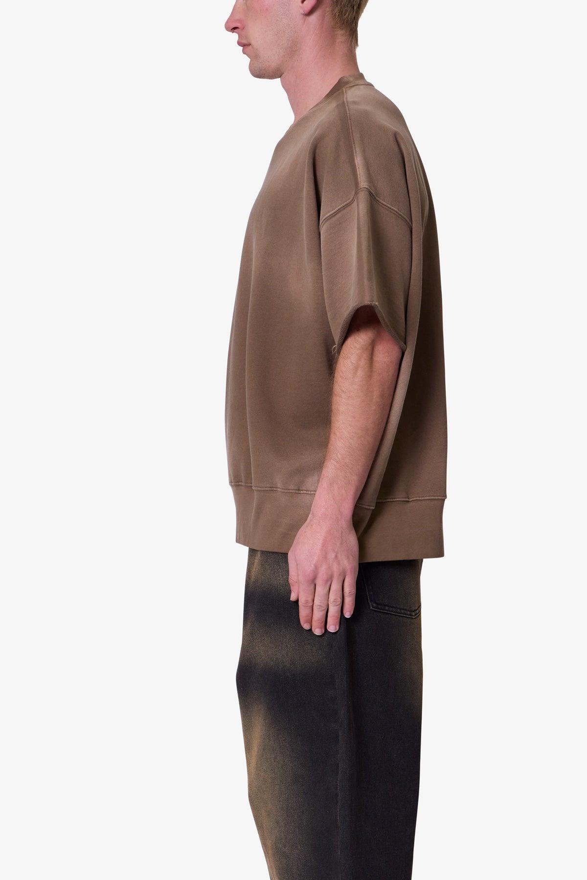 Oversized Crewneck Tee - Tan Product Image