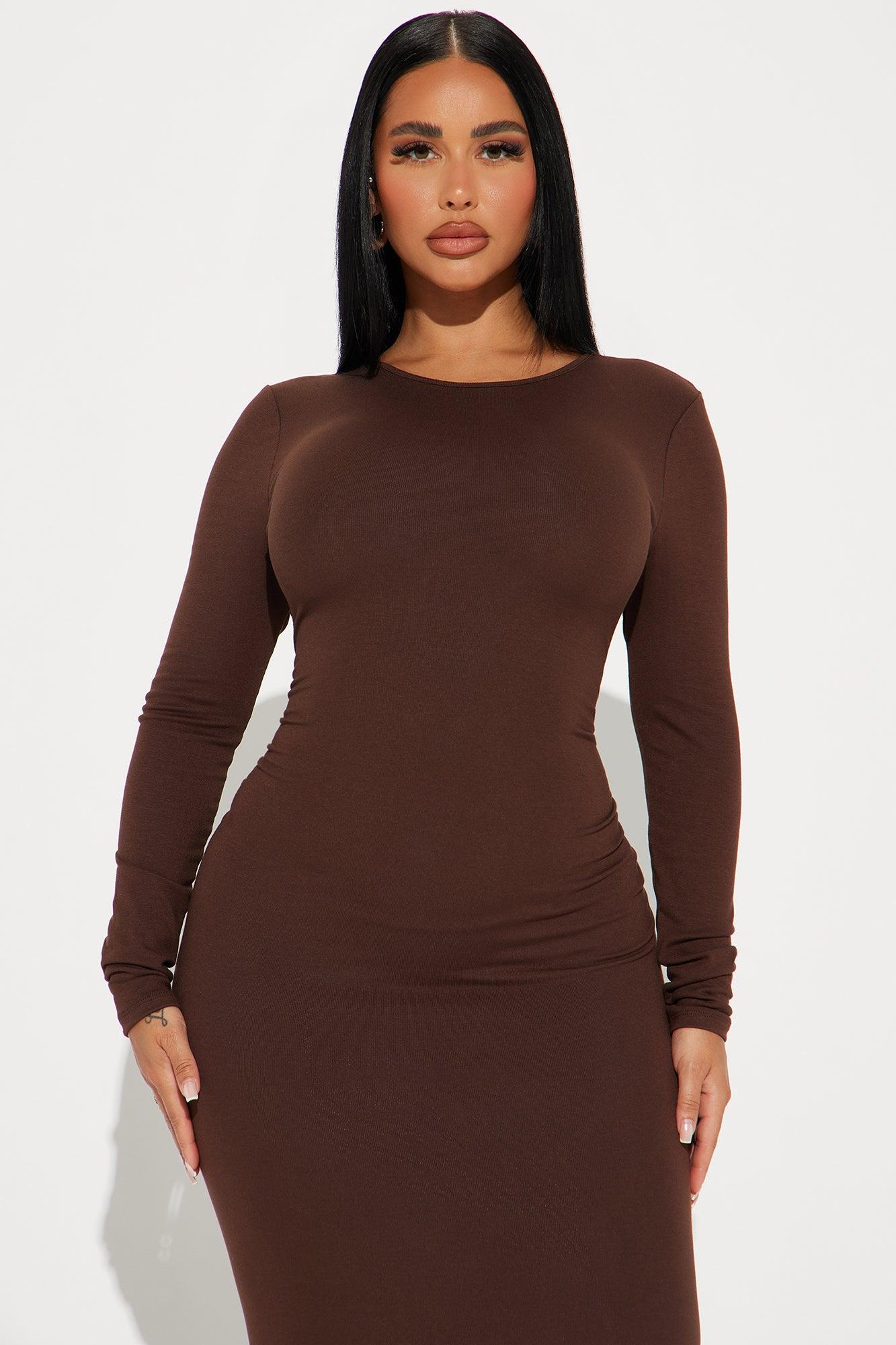 Secretly Sexy Maxi Dress - Brown Product Image