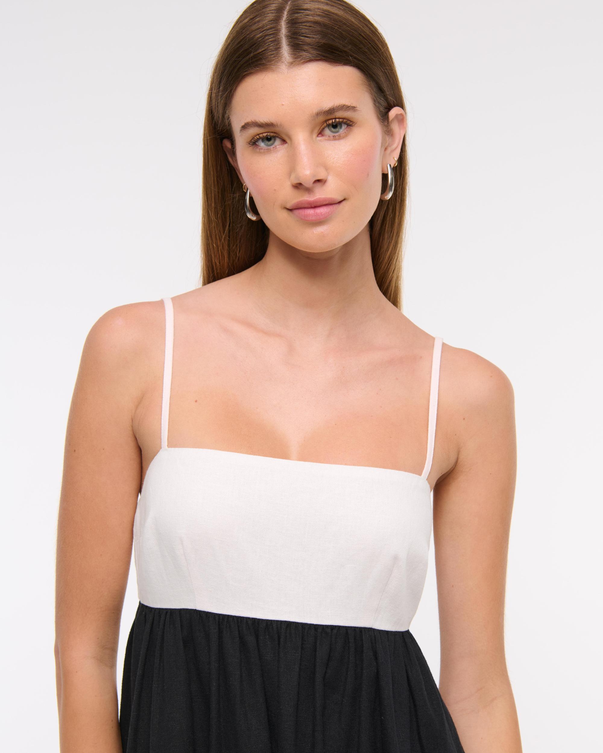 Tie-Back Babydoll Maxi Dress Product Image