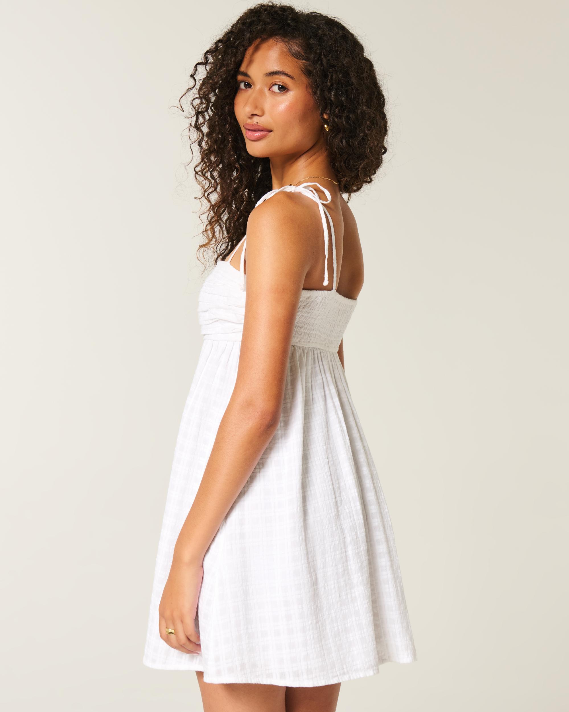 Babydoll Tie-Strap Mini Dress Product Image