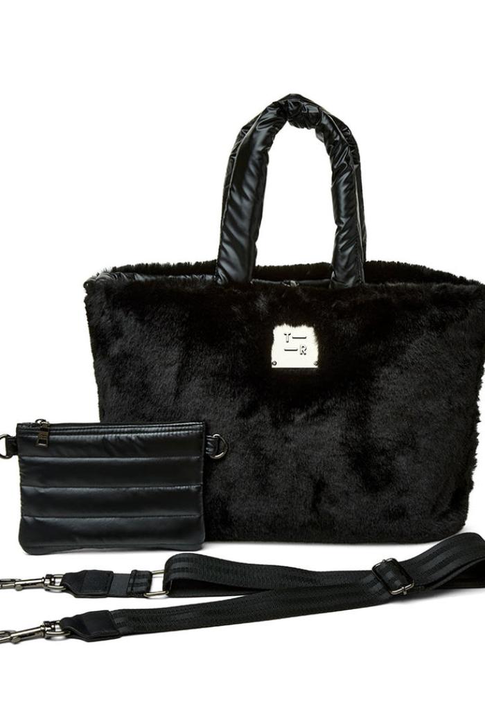 Duplex Reversible Faux Fur Tote Product Image