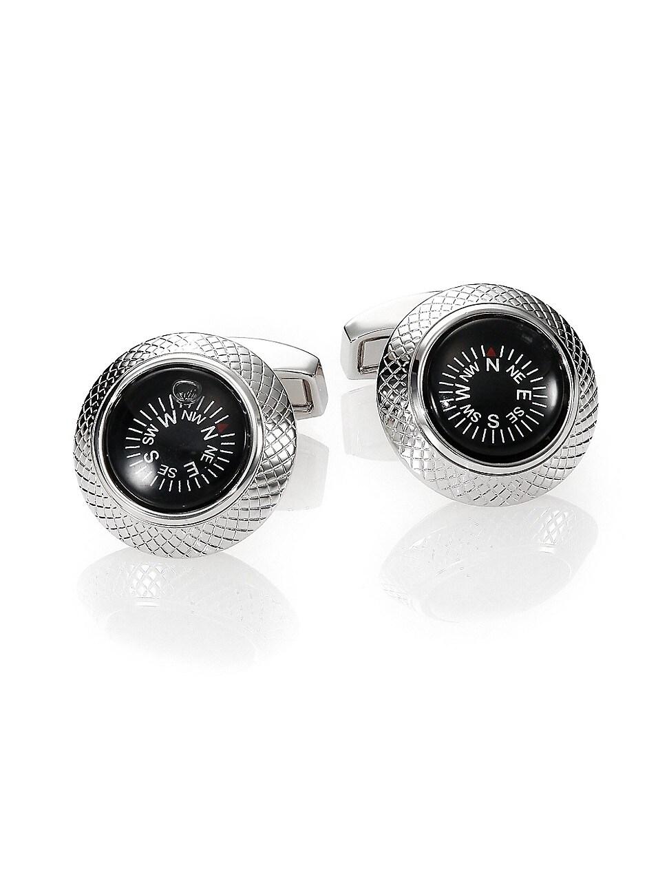 Mens Compass Mechanical Cuff Links Product Image