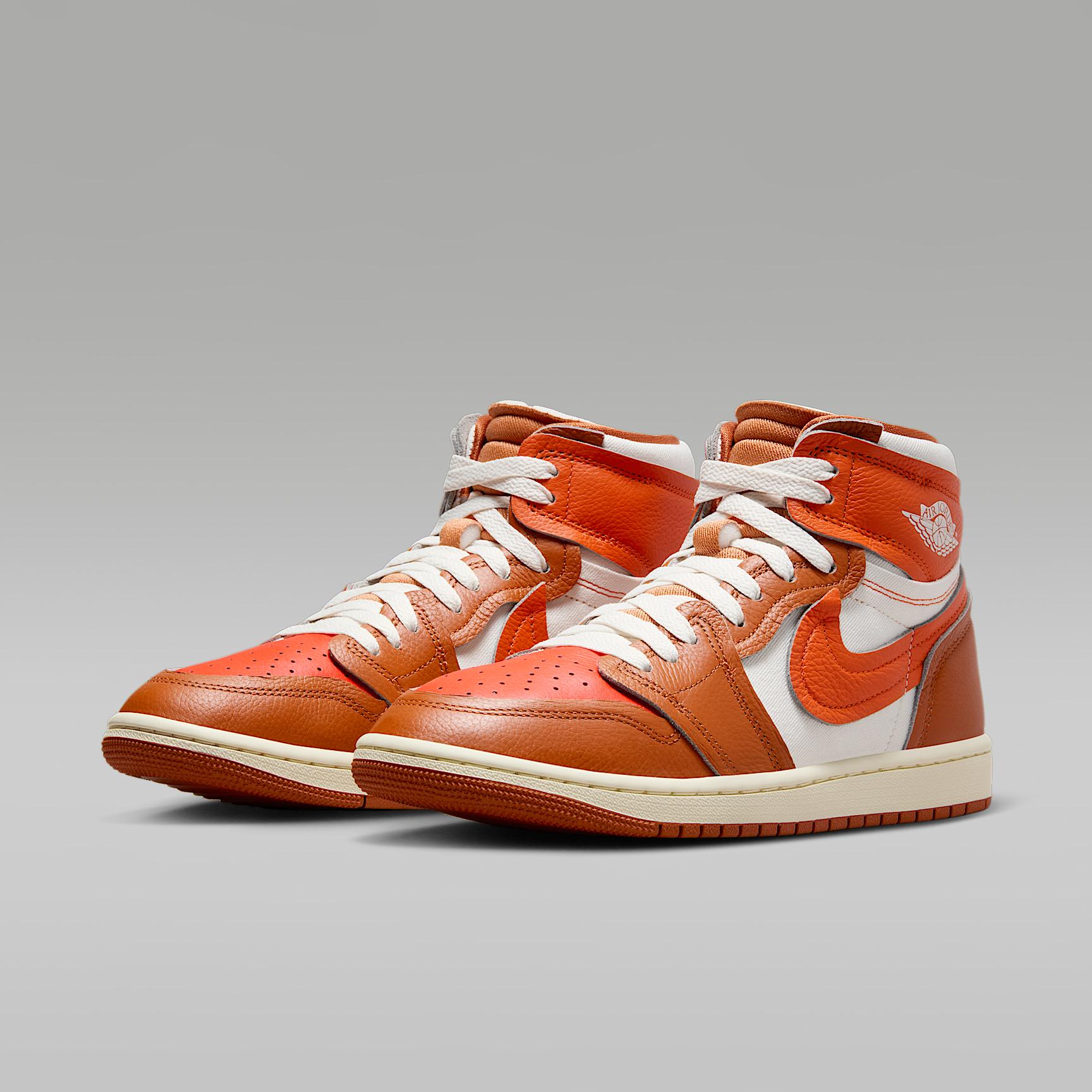 Jordan Womens Jordan Air Jordan 1 MM High - Womens Shoes Legend Sand/Jade Product Image