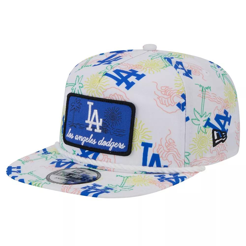 Men's New Era White Los Angeles Dodgers Islander Golfer Snapback Hat Product Image