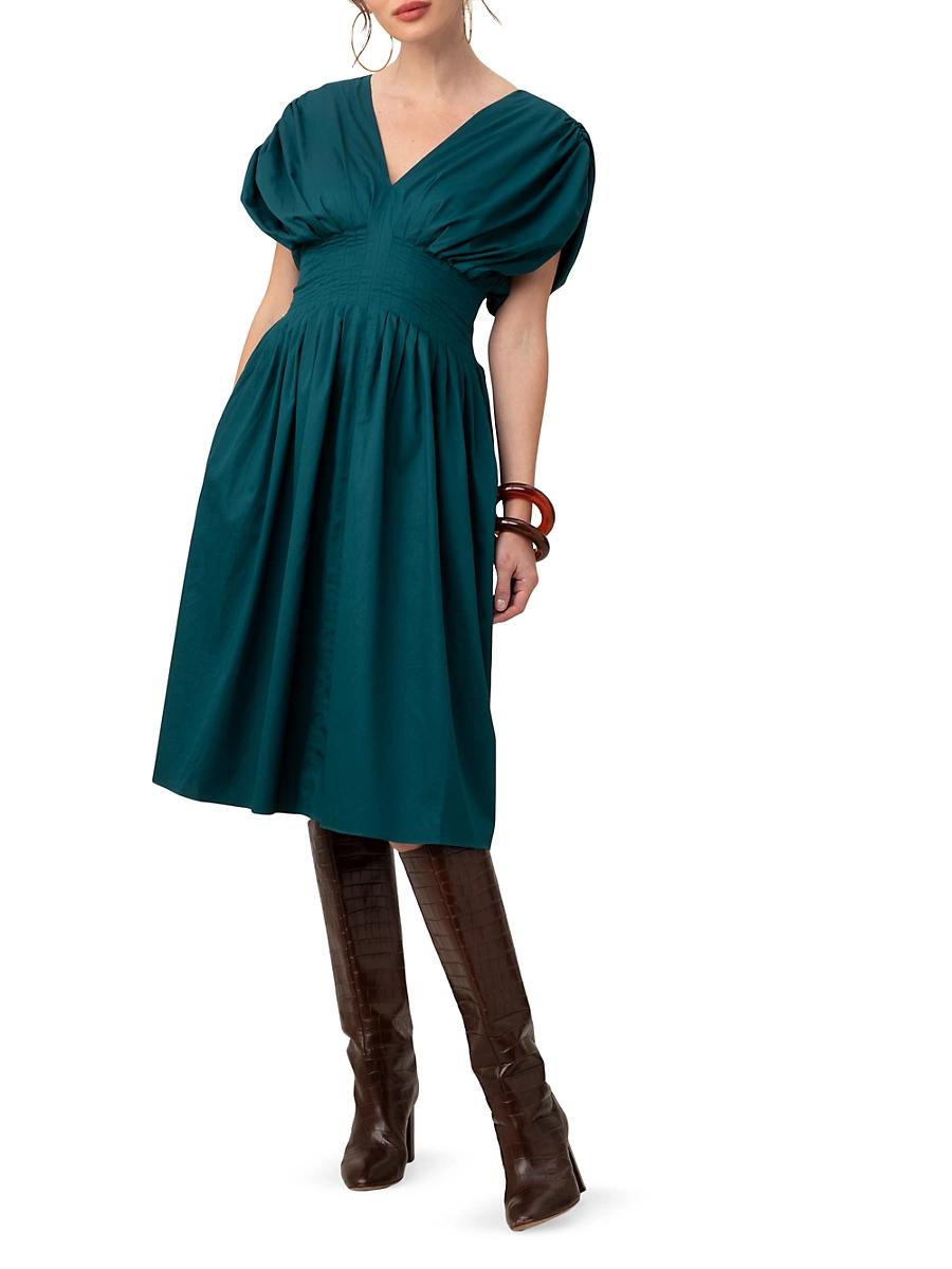 Womens Dasya 2 Cotton Midi-Dress Product Image