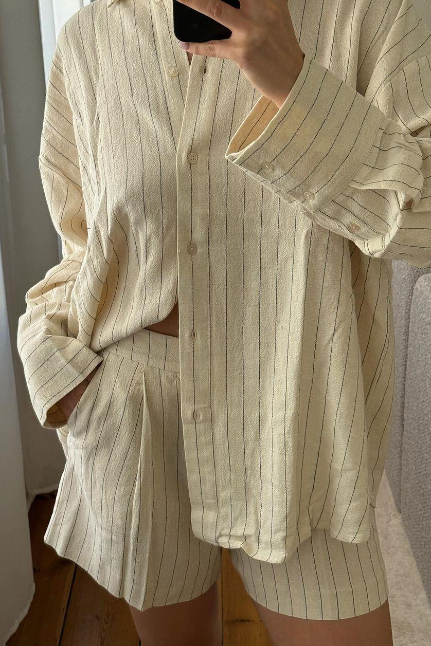Oversized Linen Blend Shirt Product Image