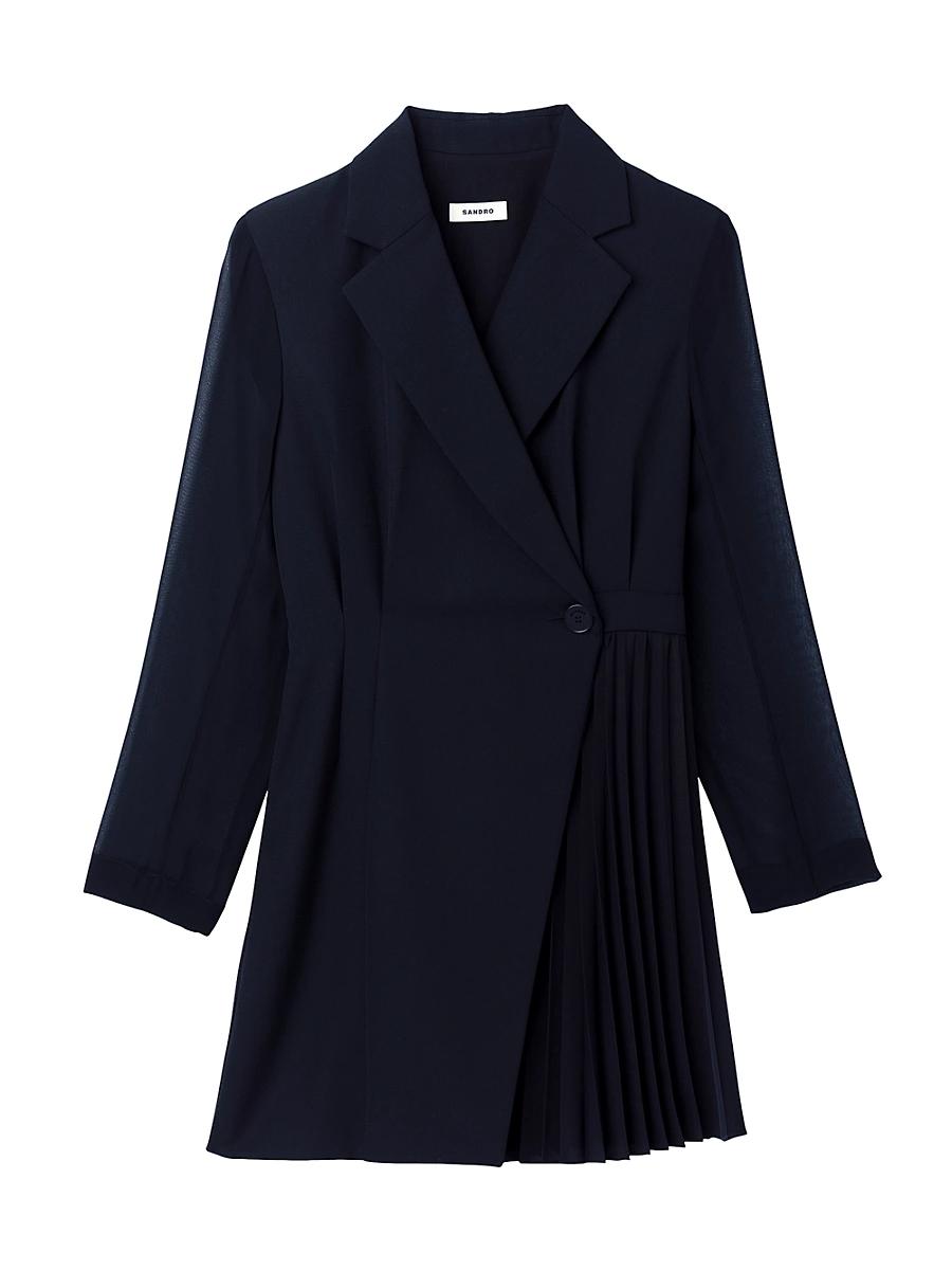 Sandro Lilela Contrast Sleeve Dress Product Image