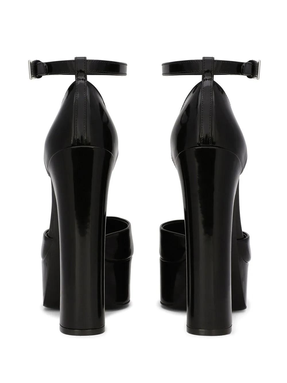 145mm patent-leather platform pumps Product Image