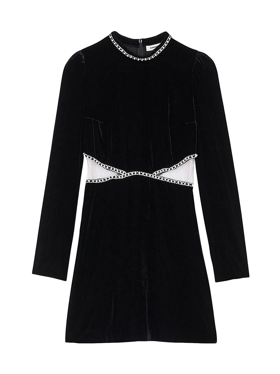 Womens Short Velvet Dress Product Image