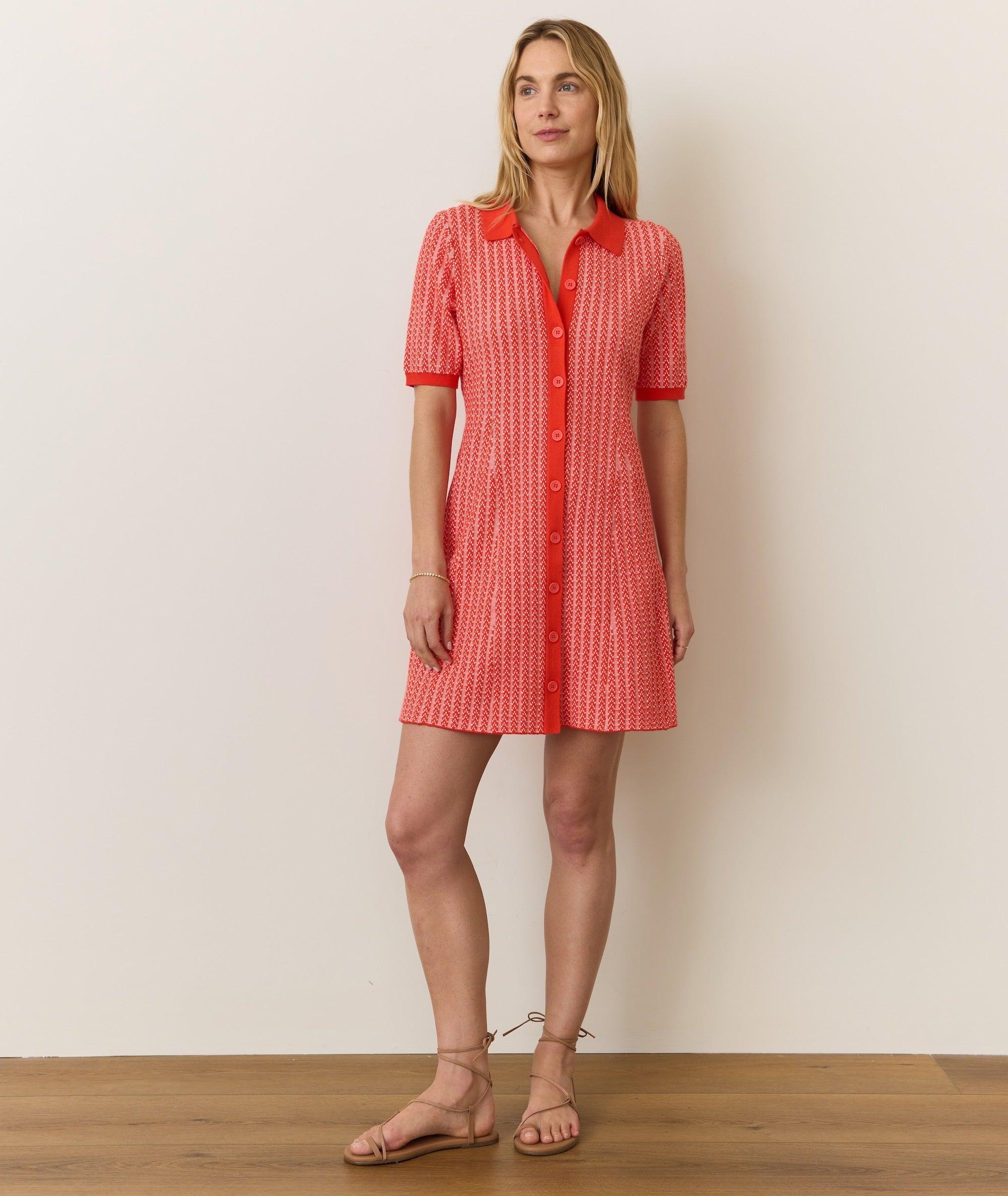 Alice Textured Polo Dress Product Image