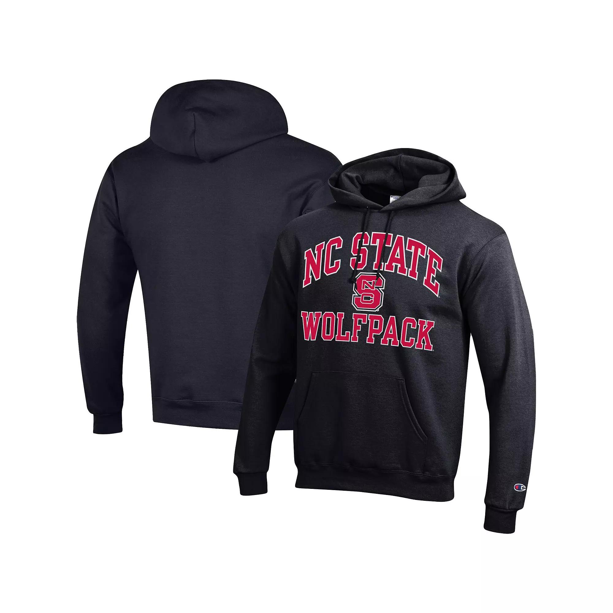 Men's Champion Black NC State Wolfpack High Motor Pullover Hoodie,  Product Image