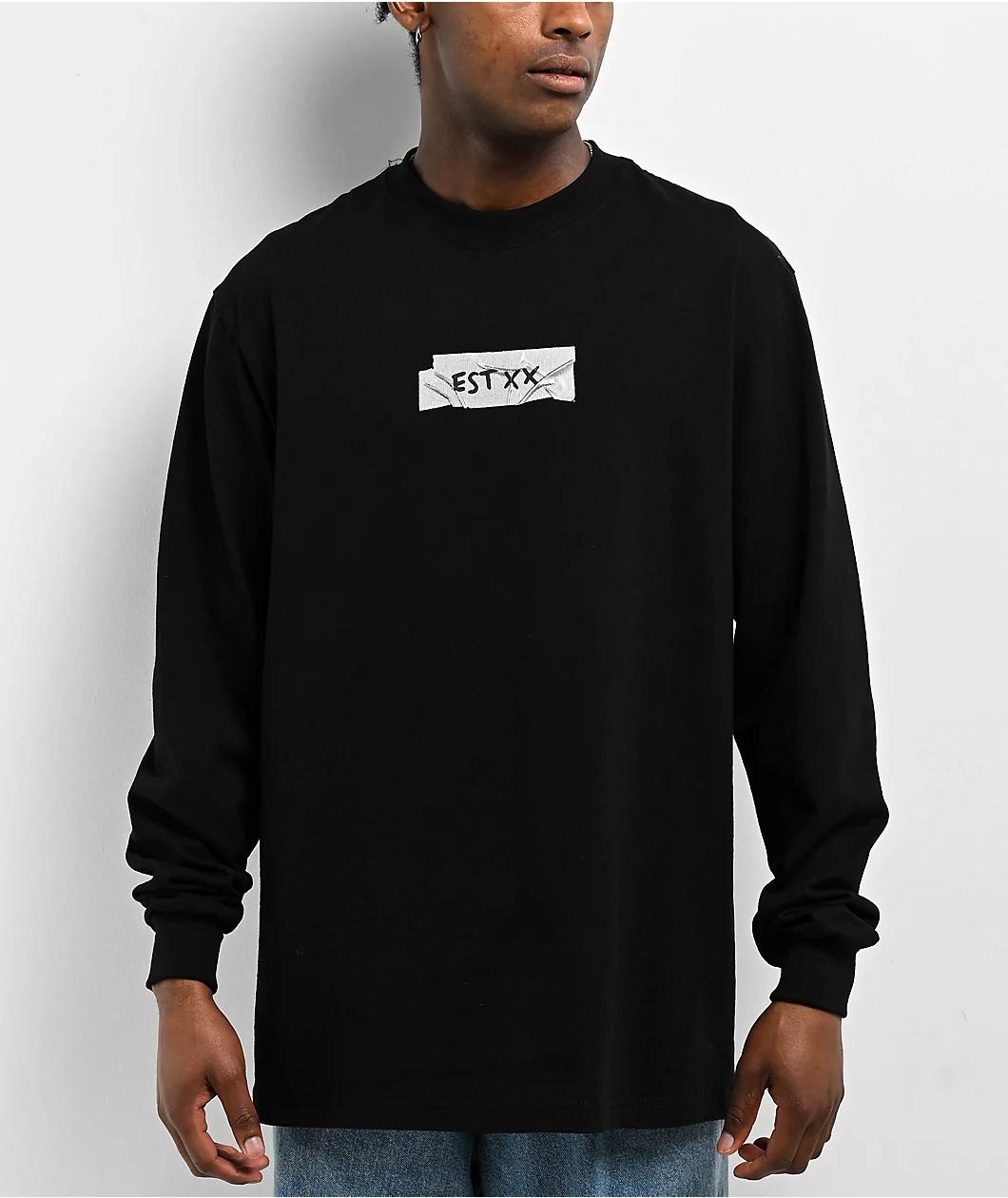 EST 19XX Stuct On You Black Long Sleeve T-Shirt Product Image