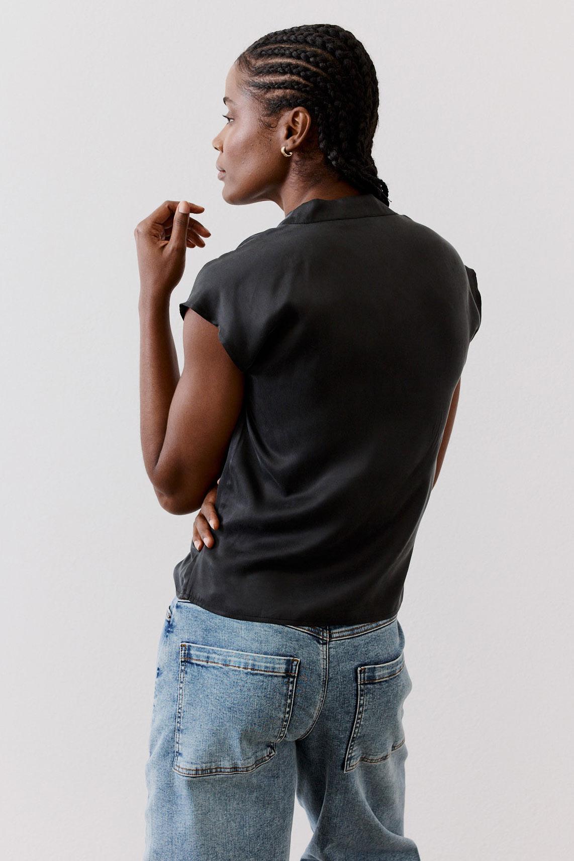 The Wrap Washable Silk Top Product Image