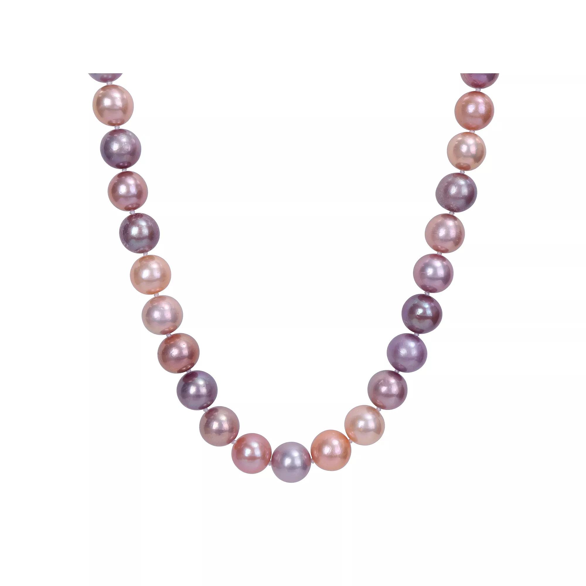 Stella Grace Multi-Color Pink Freshwater Cultured Pearl Necklace, Women's, Size: 18", Sterling Product Image