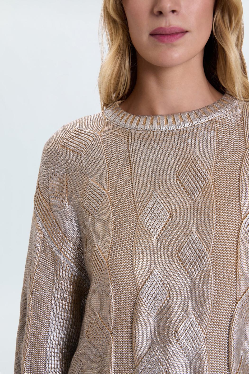 "Everly" Met Cable Sweater Product Image