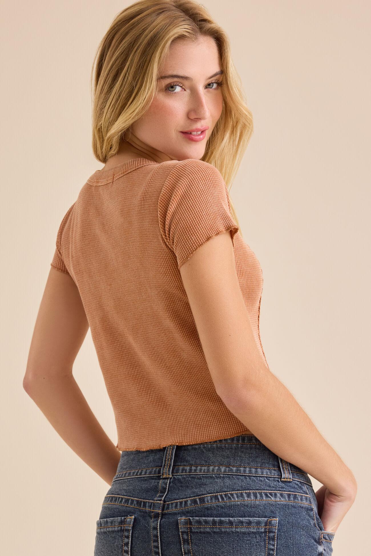 Camry Cropped Lace Trim Top Product Image