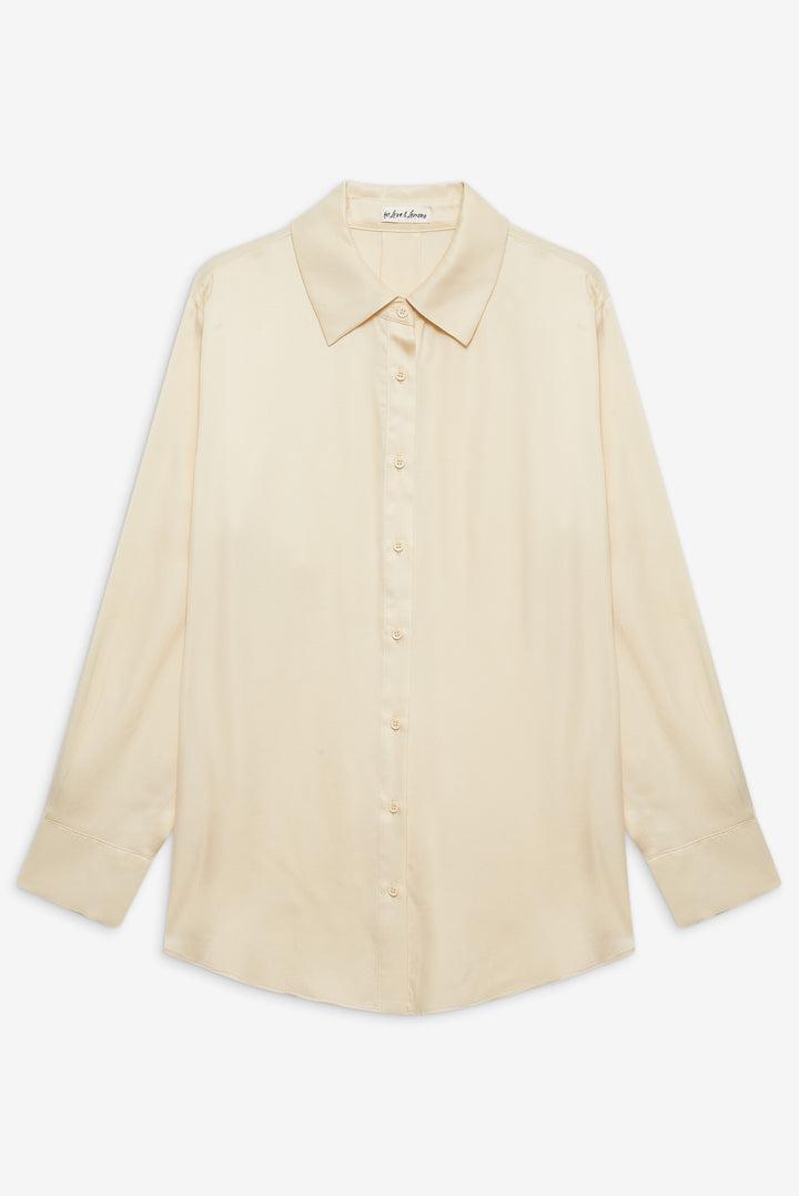 Clarabell Button Down Shirt — Yellow Product Image