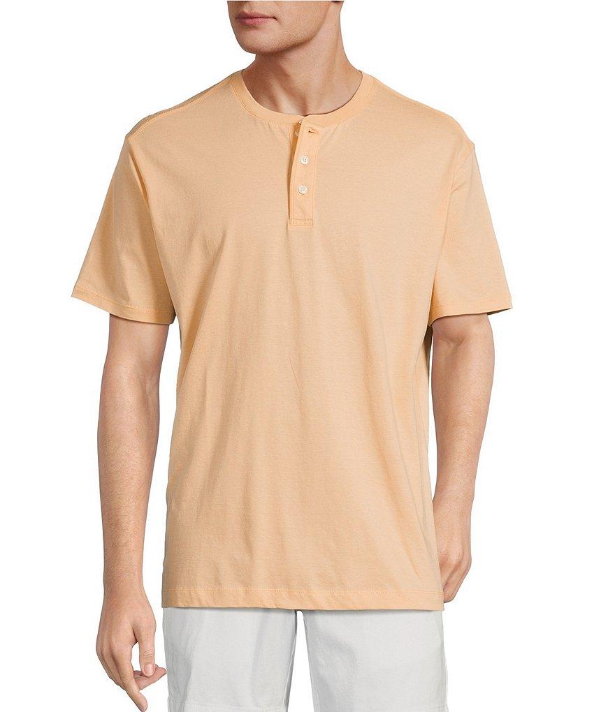 Roundtree & Yorke Short Sleeve Soft Solid Henley Shirt Product Image
