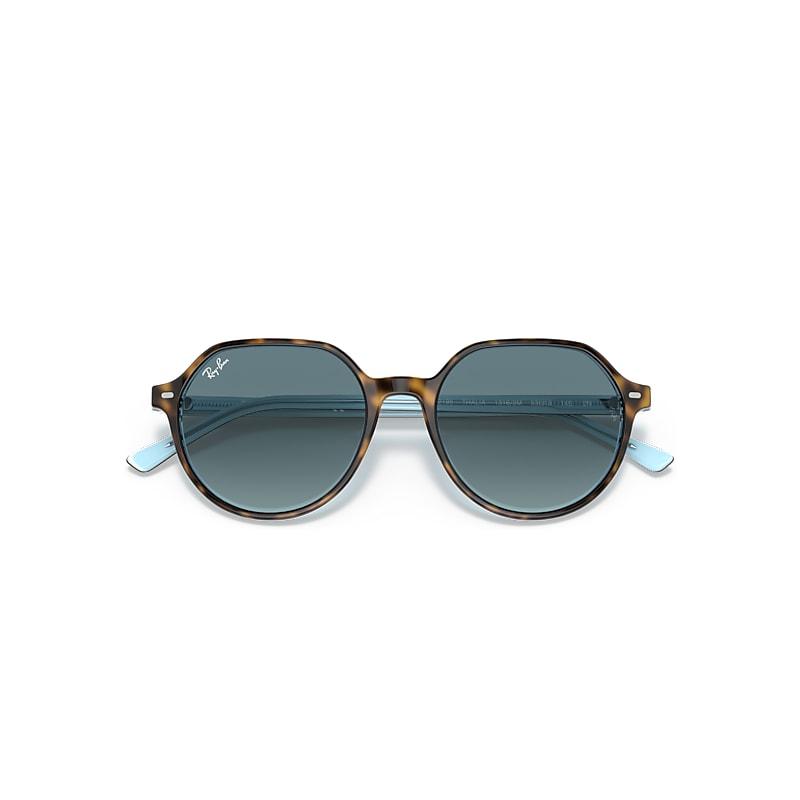 Ray-Ban New Round Sunglasses Frame Blue Lenses Product Image