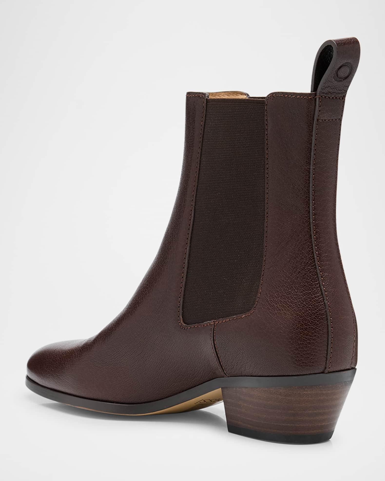 Ella Leather Chelsea Booties Product Image