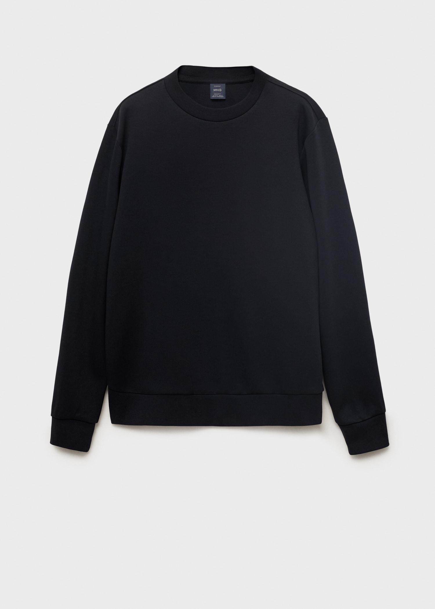 Regular-fit cotton sweatshirt - Men | MANGO USA Product Image