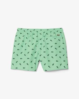 Crocodile Print Swim Trunks Product Image