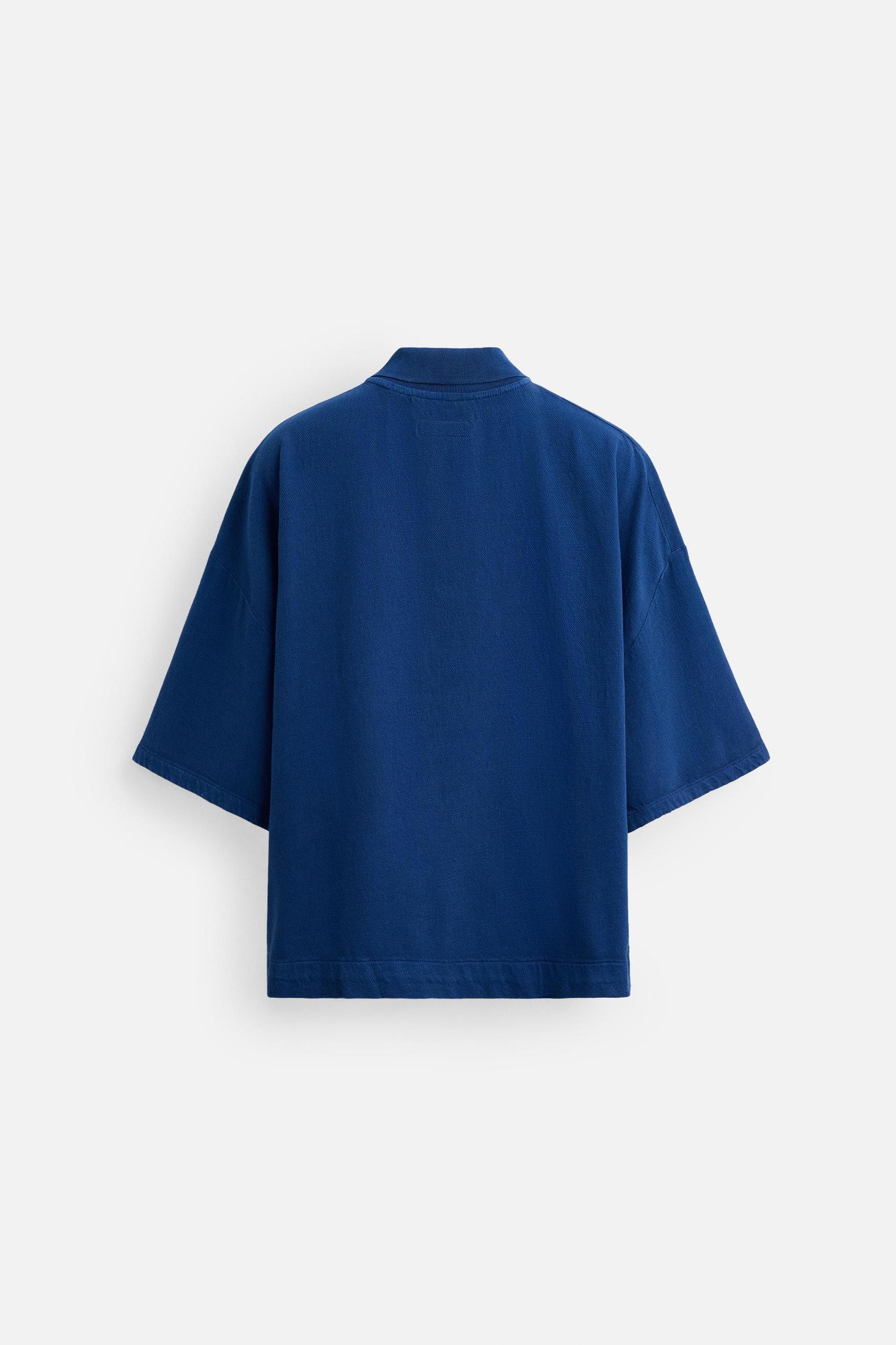 EMBROIDERED TEXT POLO SHIRT Product Image