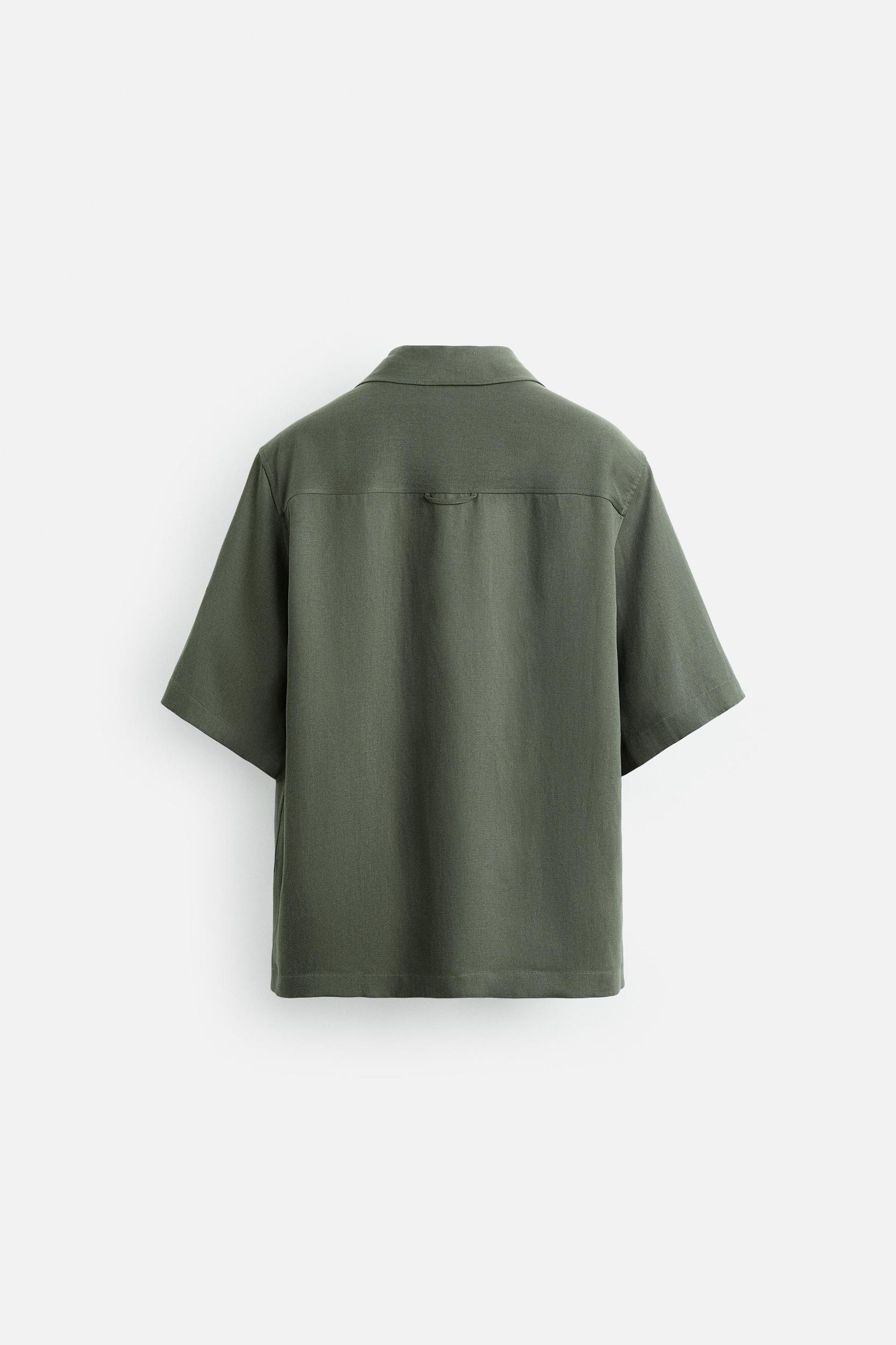 LYOCELL-LINEN FLOWY SHIRT Product Image