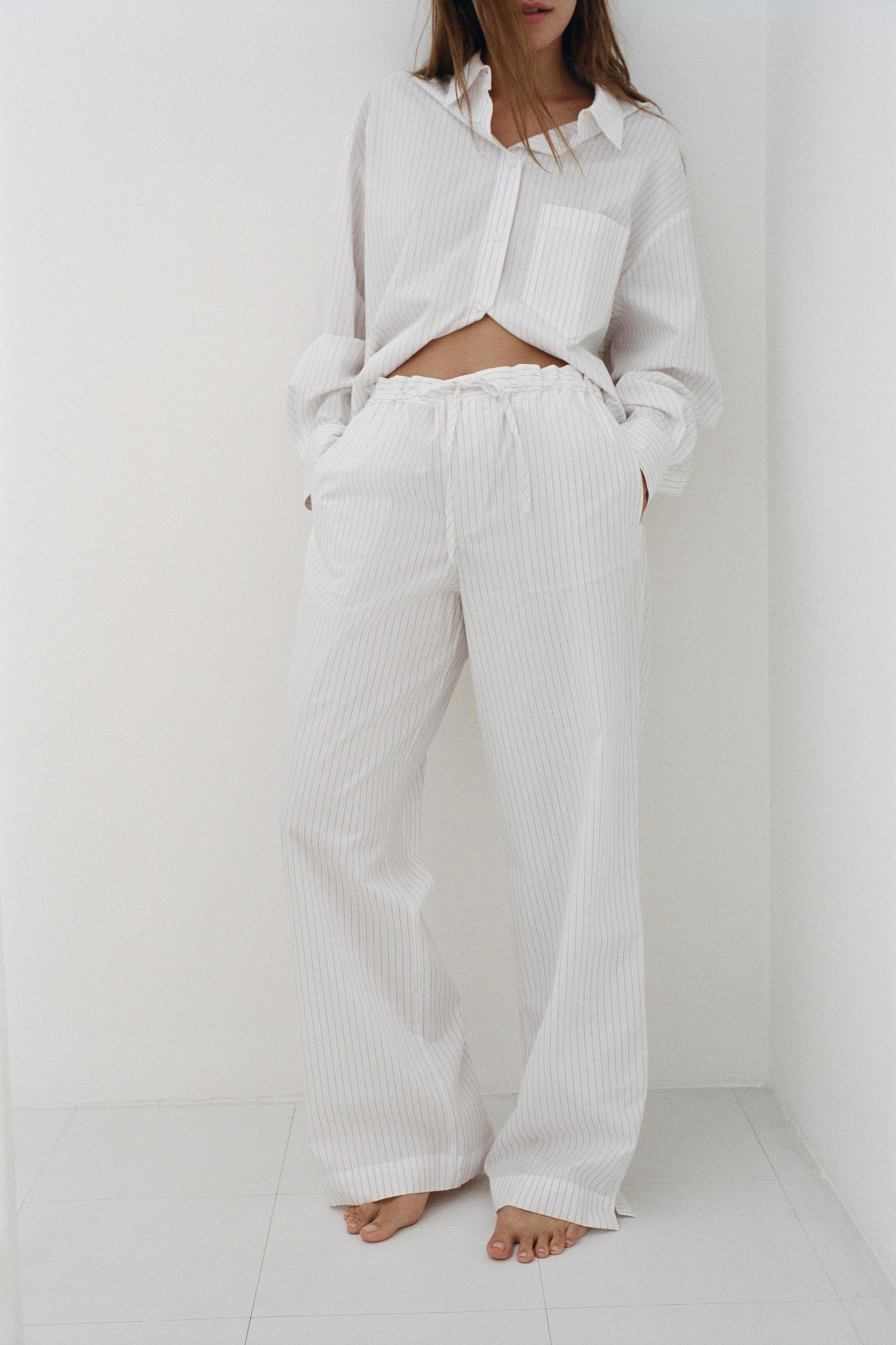 STRIPED PAJAMA PANTS Product Image