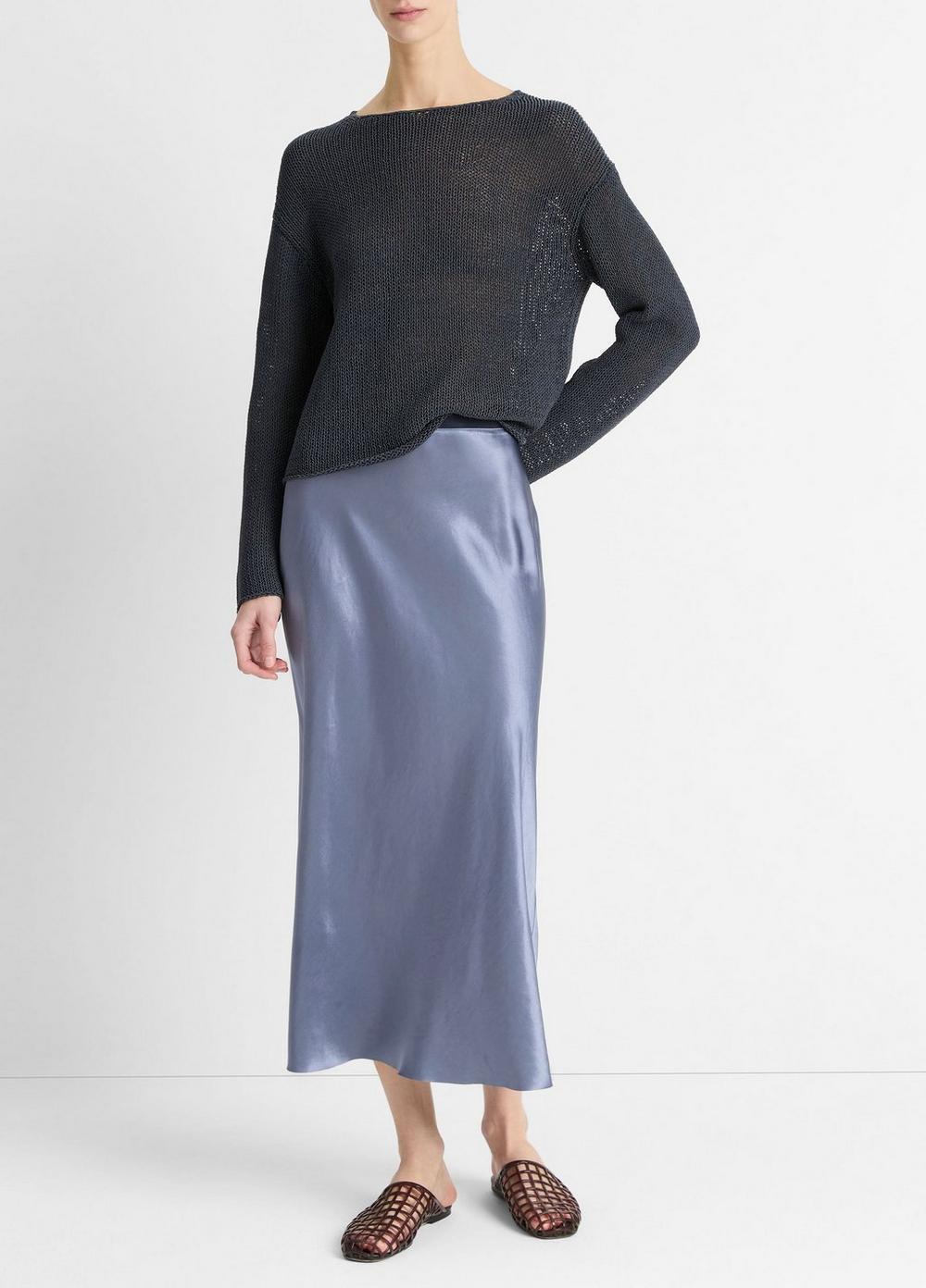 Italian Coated Cotton-Blend Sweater Product Image