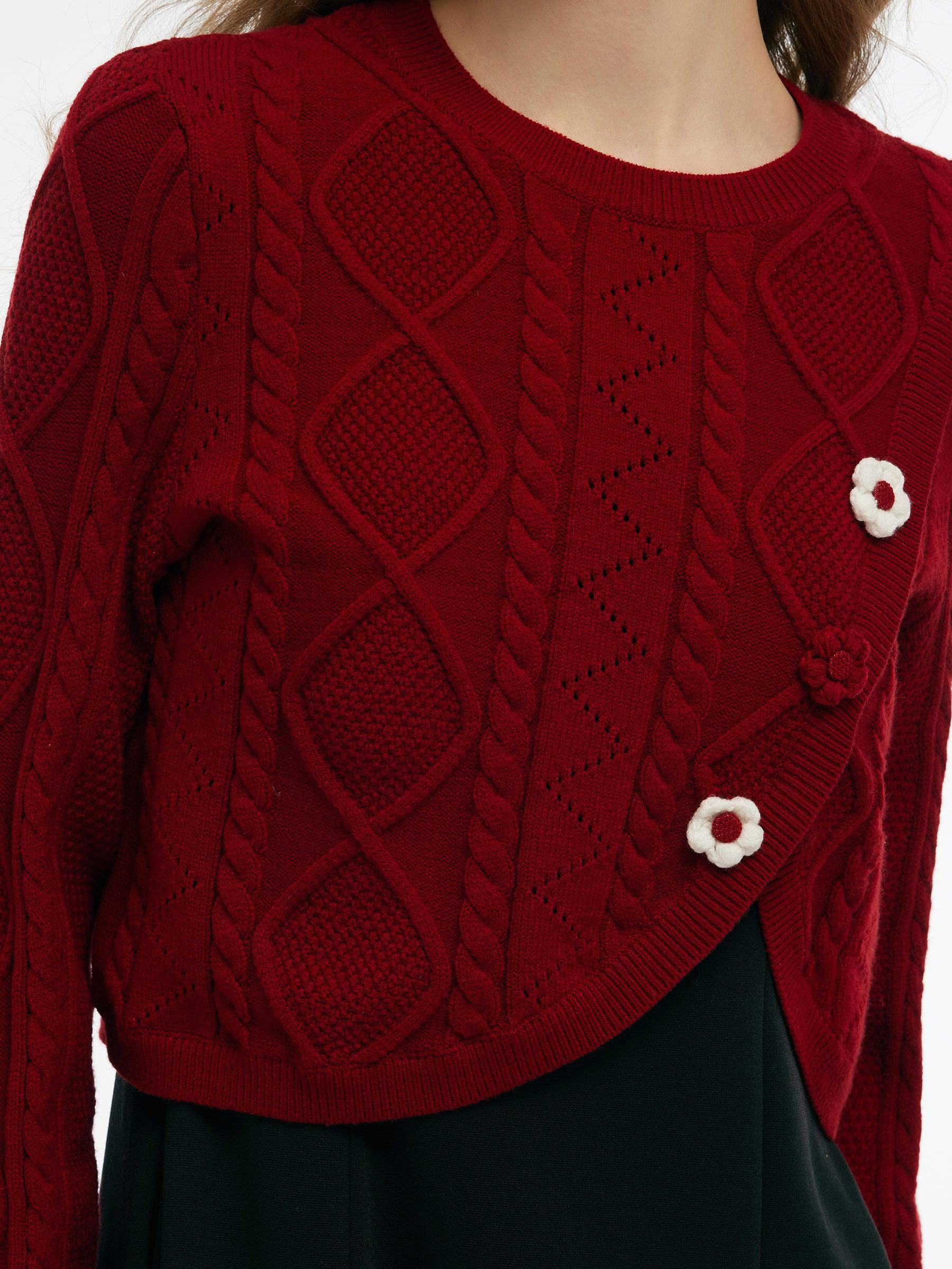 Lyocell Wool Blend Sweater And Knit Vest Dress Two-Piece Set Product Image