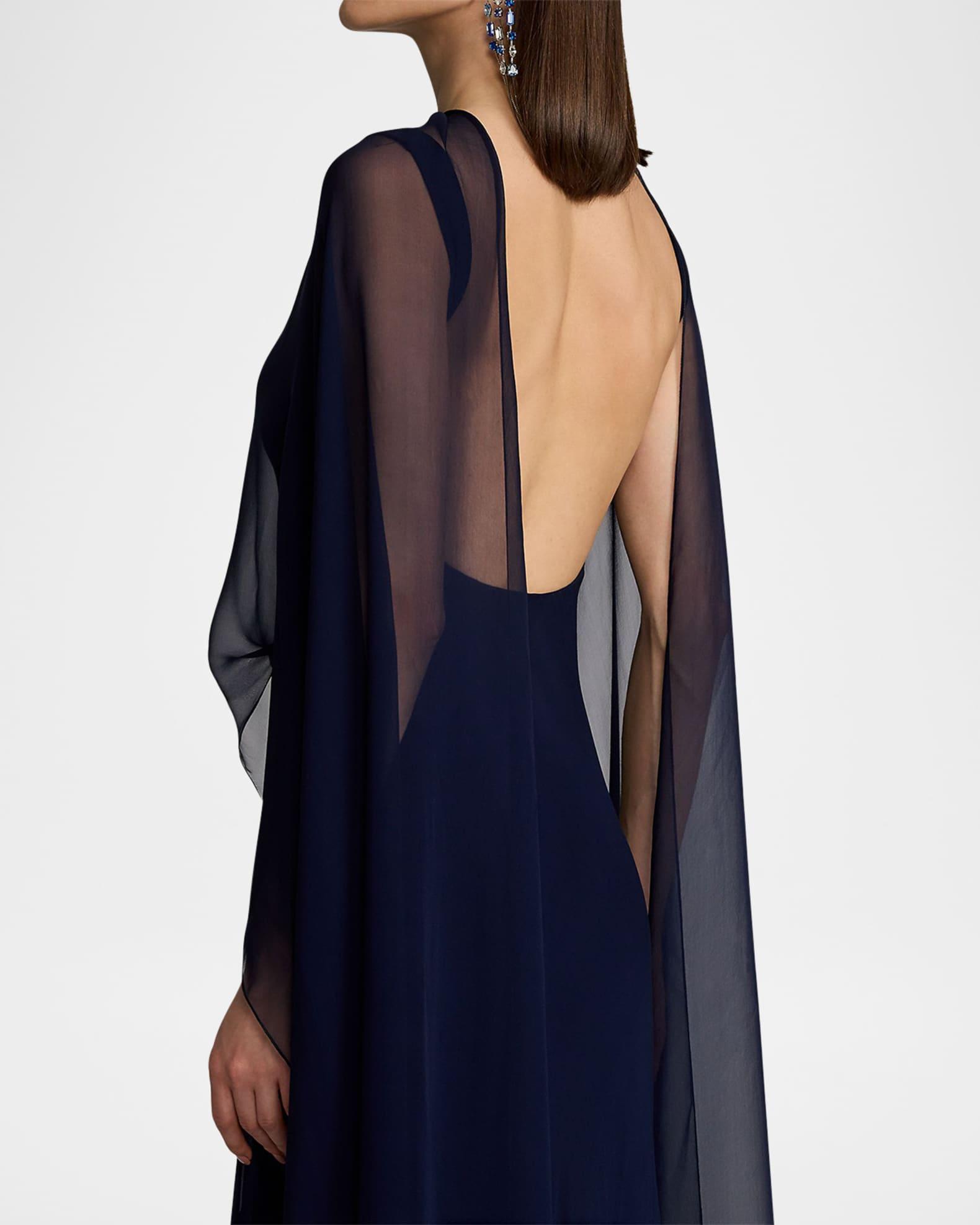 Dylon Washed Chiffon Scarf Evening Dress Product Image