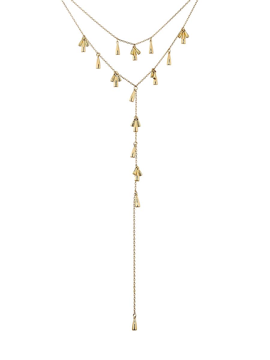 Womens Droplet Gena Goldtone Necklace Product Image