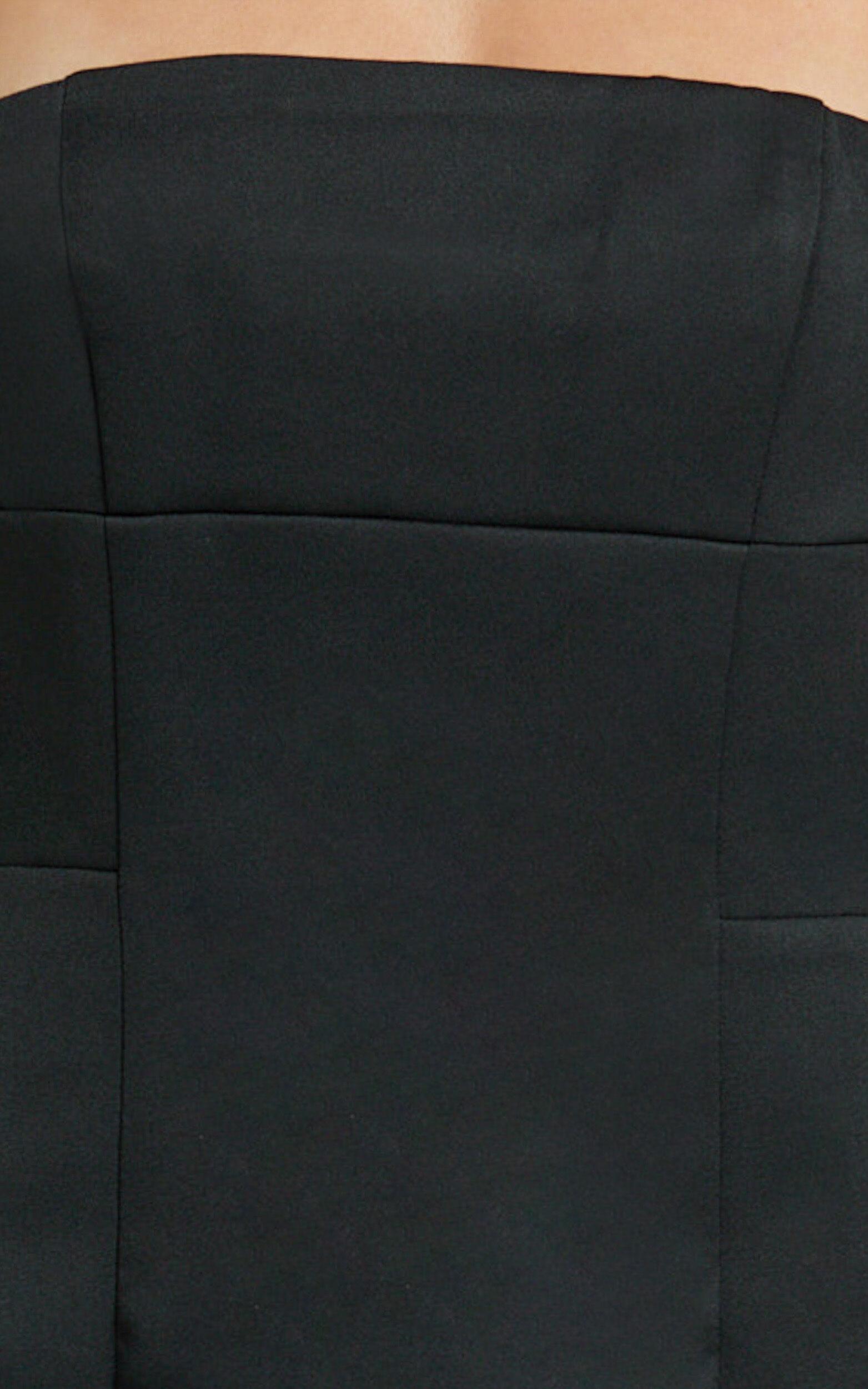 Catharine Mini Dress - Strapless A Line Dress in Black Product Image