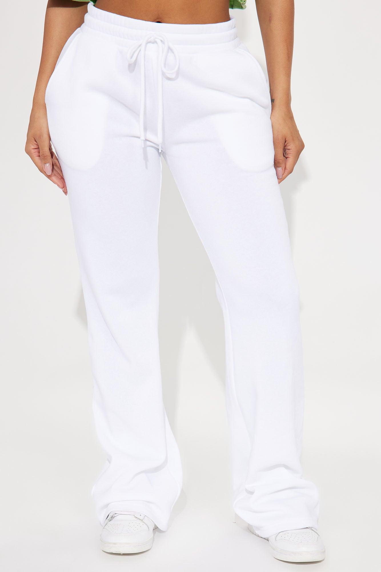 Candice Lounge Flare Pant - White Product Image