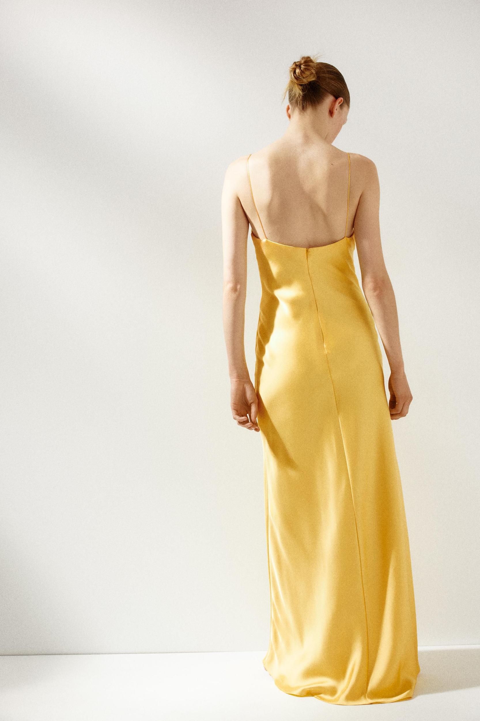 SATIN LONG DRESS Product Image
